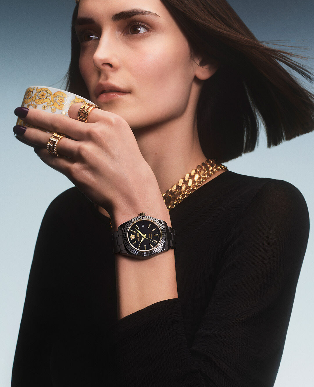 ヴェルサーチ　セラミックウォッチ 　DV-1 ダイヤモンド11ポイント ヴェルサーチ セラミックウォッチ DV-1 ダイヤモンド11ポイント