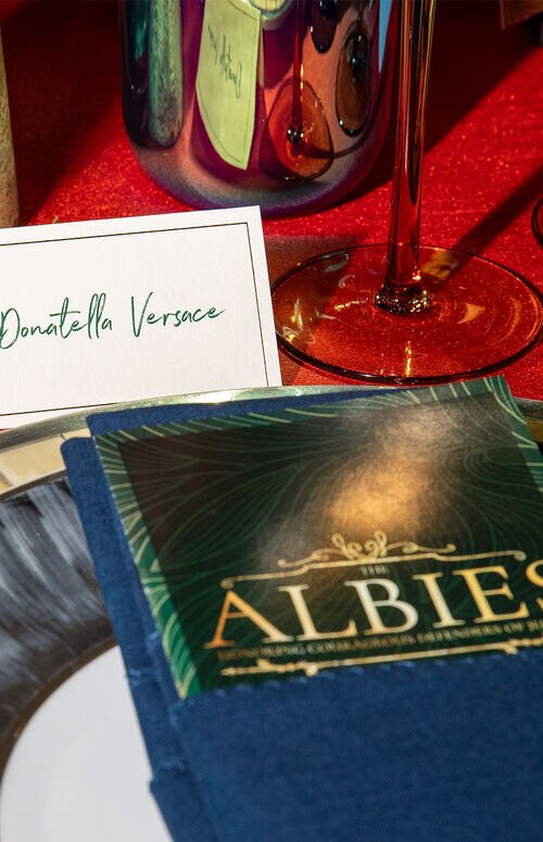 Versace Partners With The Clooney Foundation For Justice