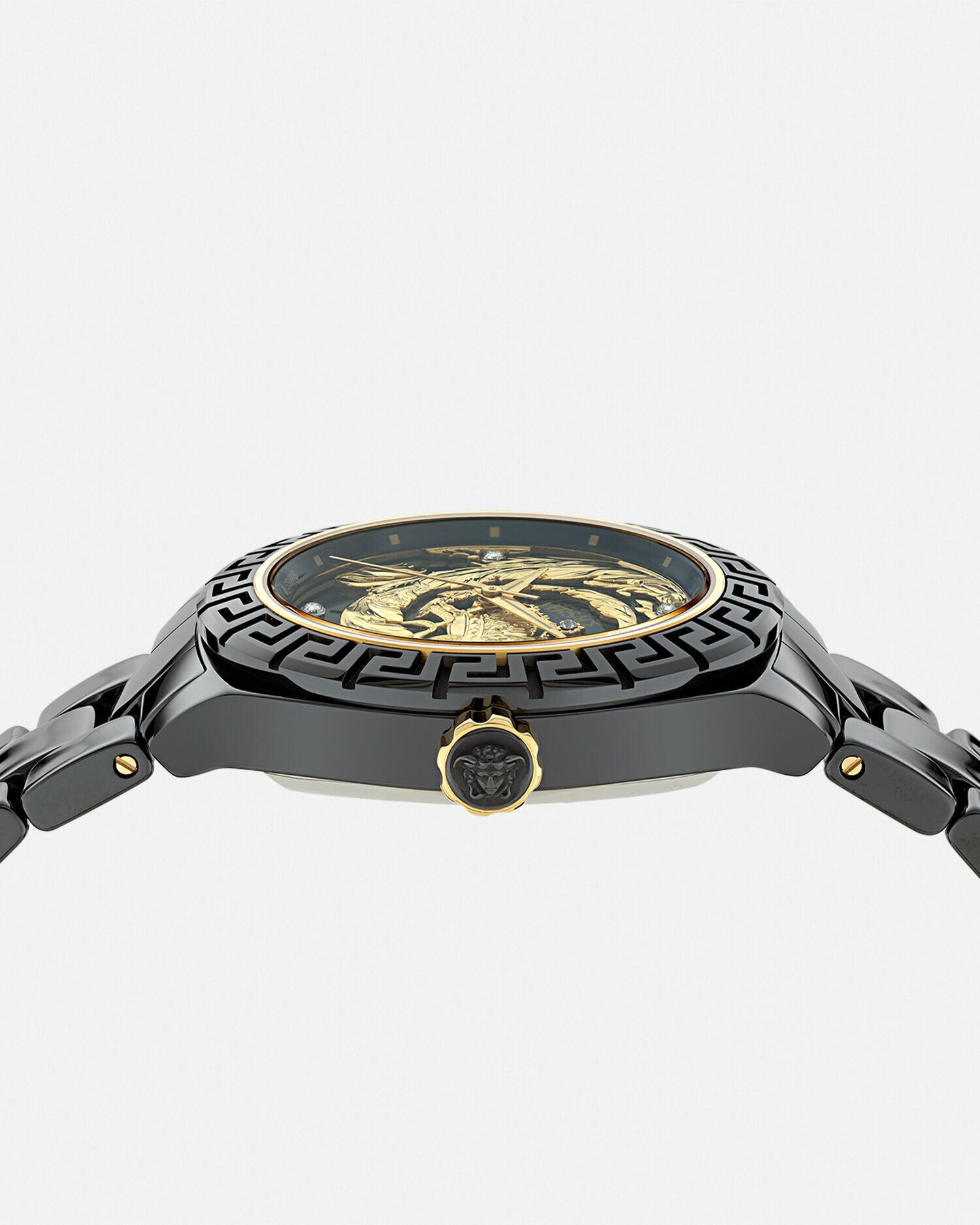 オートマチック ダイヤモンド ウォッチ DV ワン ブラック,ゴールド