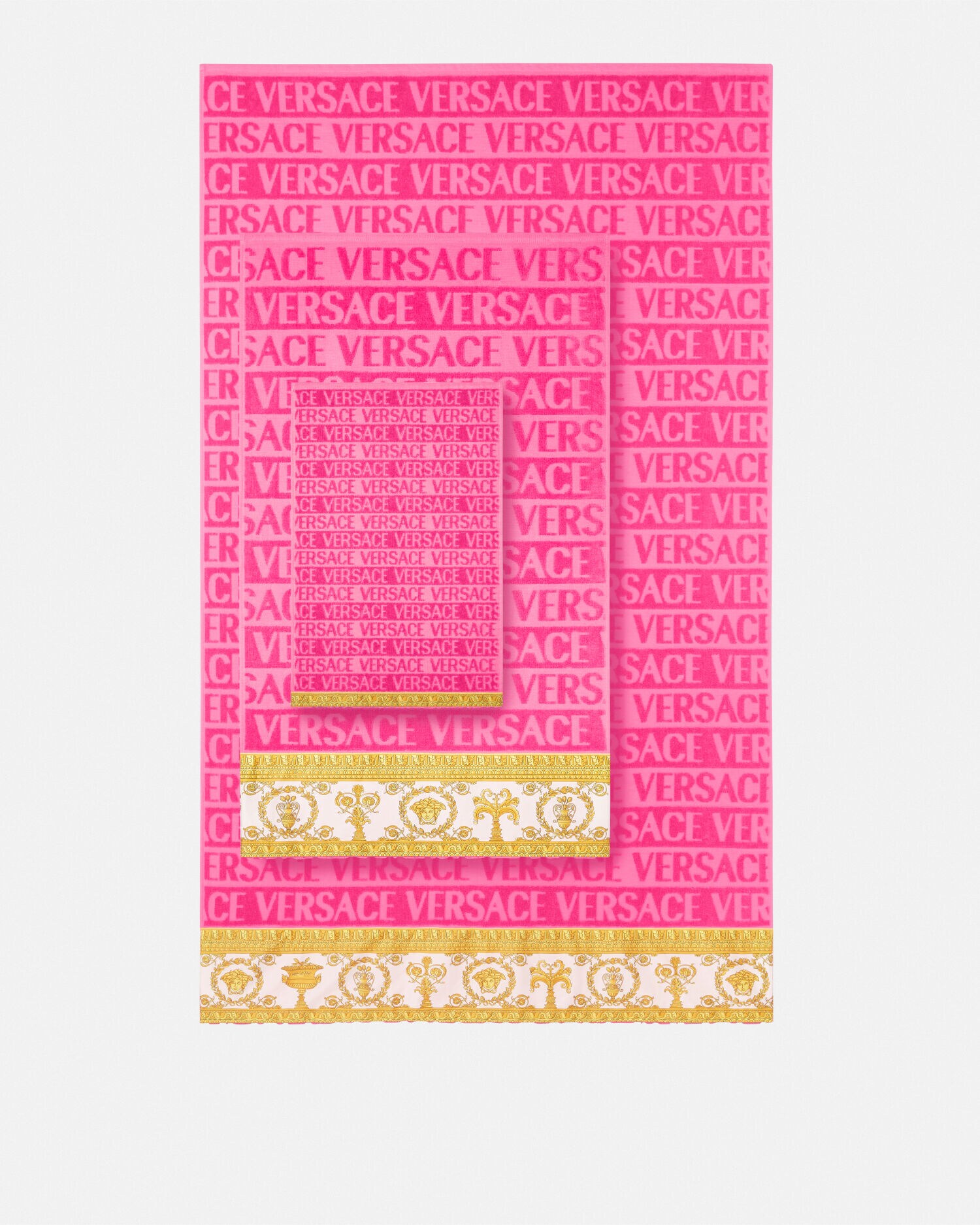 I ♡ バロック タオル 5 枚セット ピンク | VERSACE JP