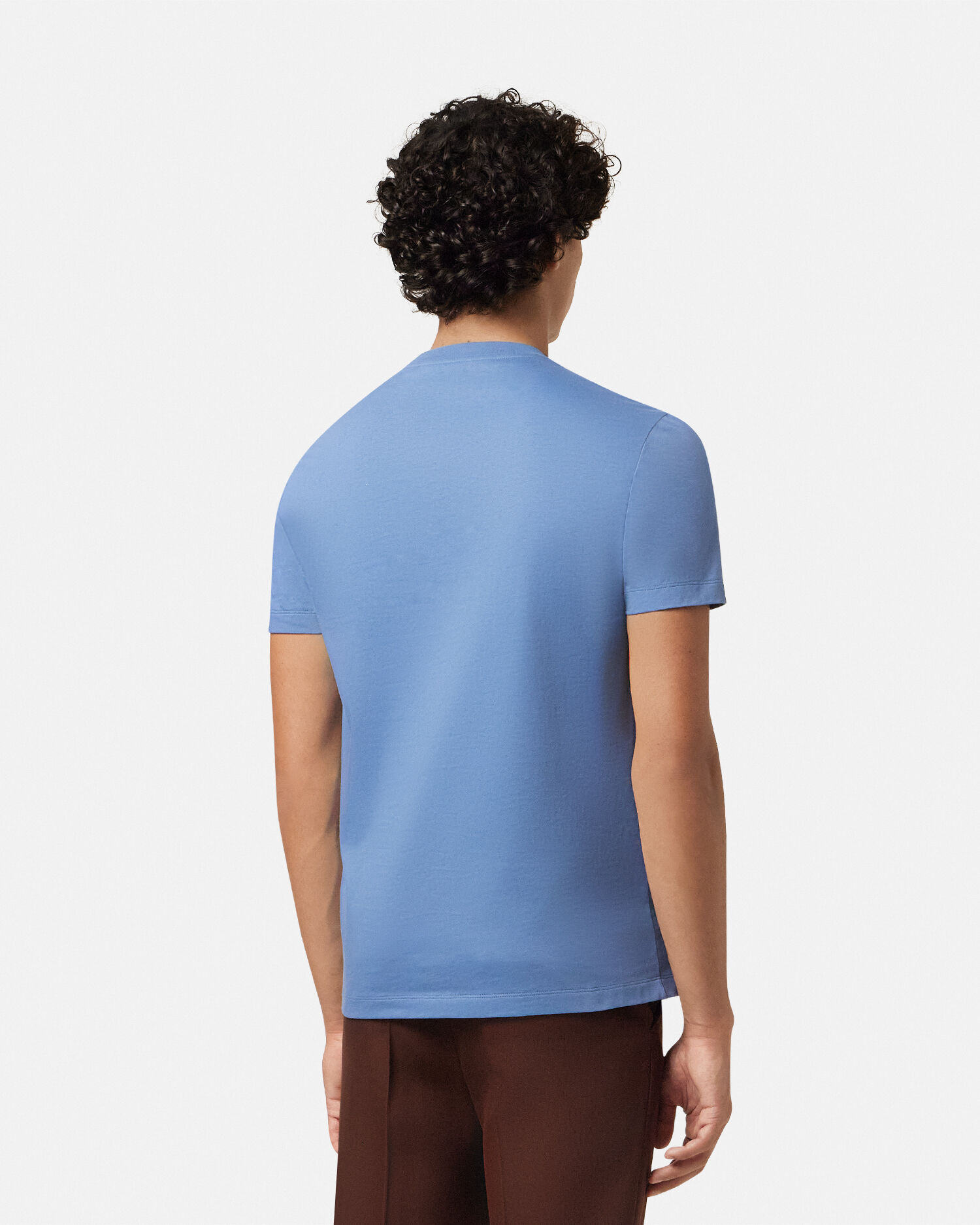 VERSACE メドゥーサ Tシャツ ブルー ヴェルサーチェ☆メドゥーサプリントTシャツ BLUE (VERSACE/T