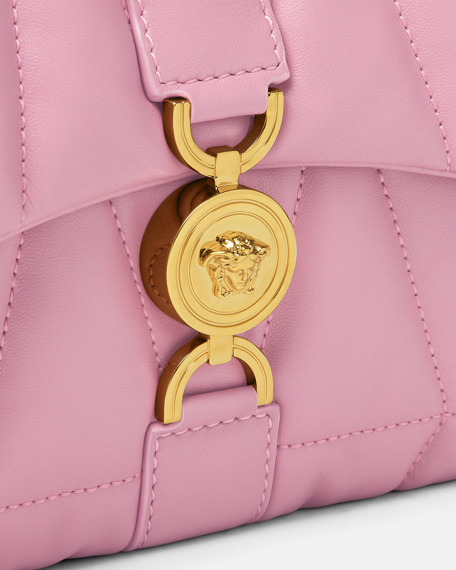人気特価激安 ピンク ショルダーバッグ キルティング Kleio | JP VERSACE バッグ
