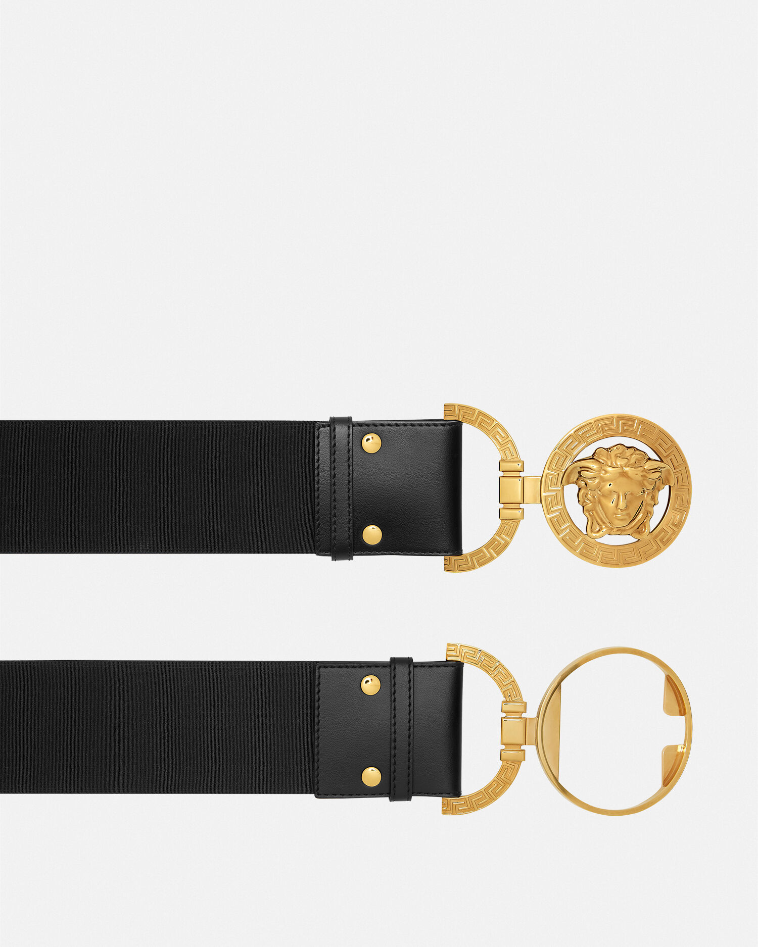 メドゥーサ '95 レザー ベルト 6 cm ブラック,ゴールド | VERSACE JP