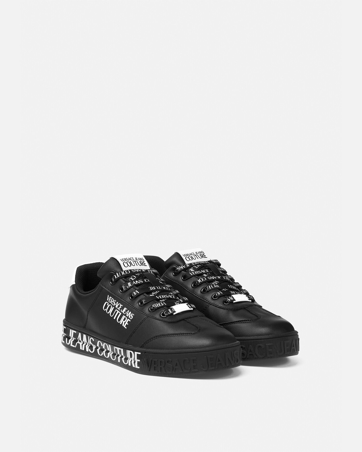 ロゴ コート 88 スニーカー ブラック,プリント | VERSACE JP