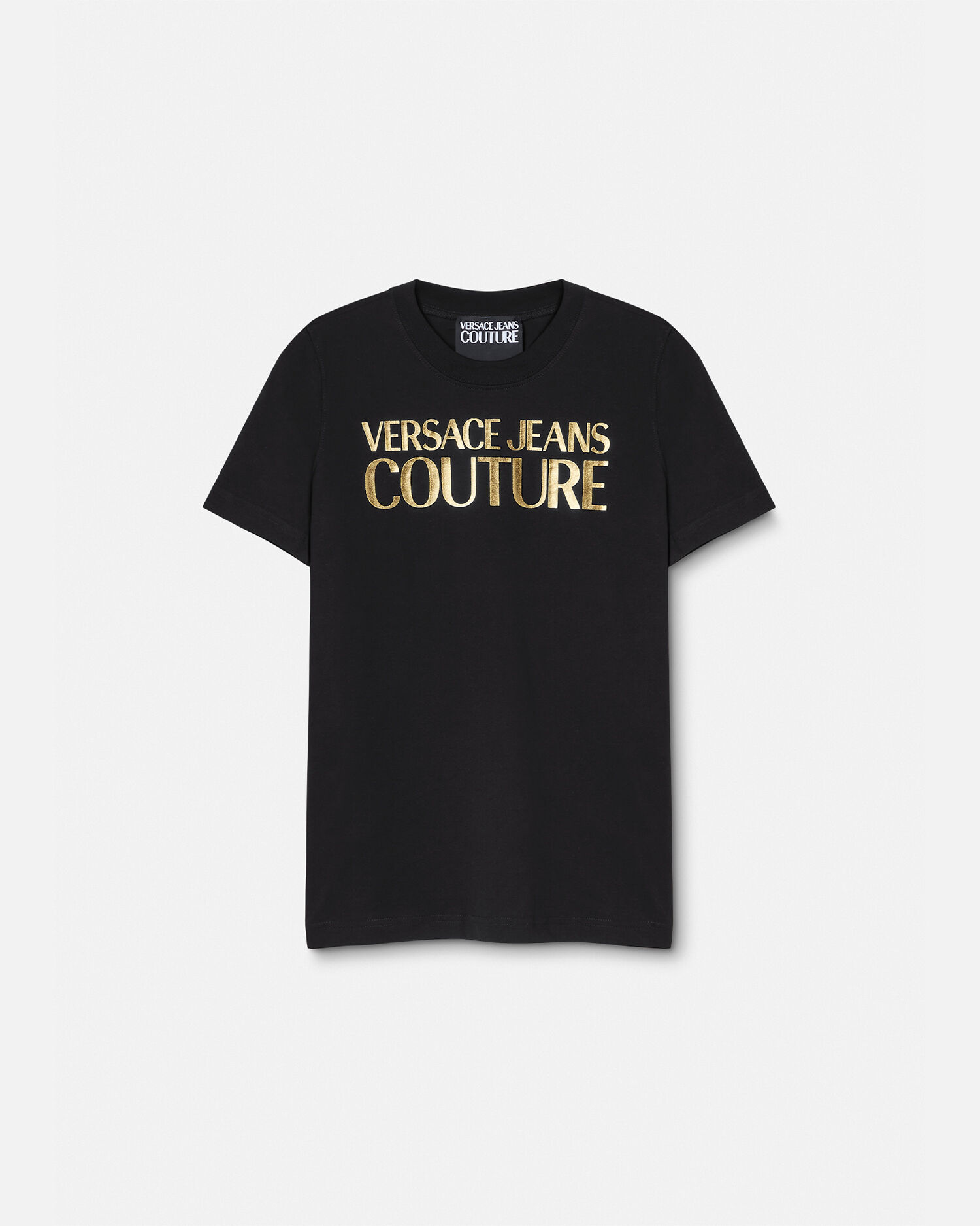 ロゴ T シャツ ブラック,ゴールド | VERSACE JP