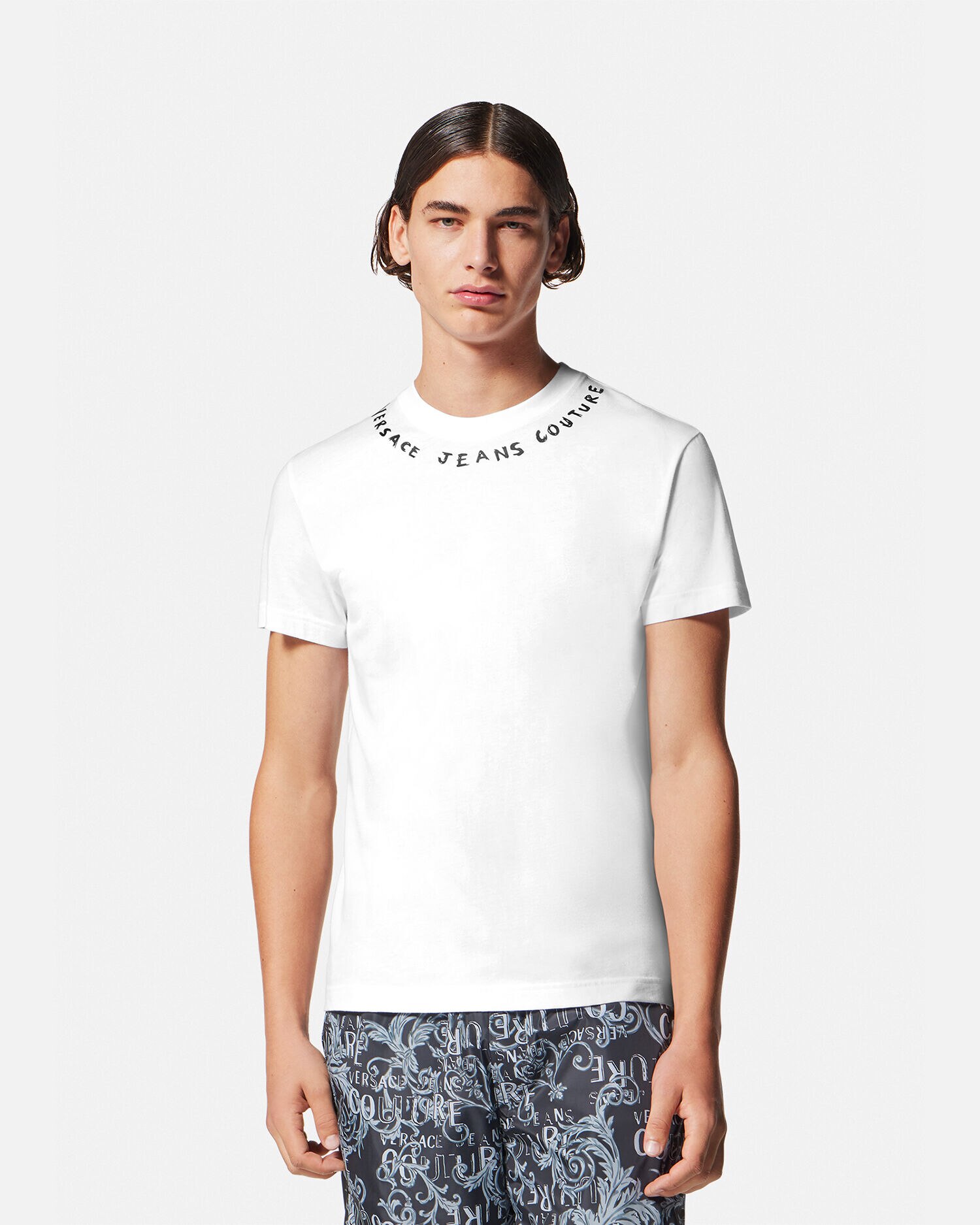 ロゴ Tシャツ ホワイト,プリント | VERSACE JP