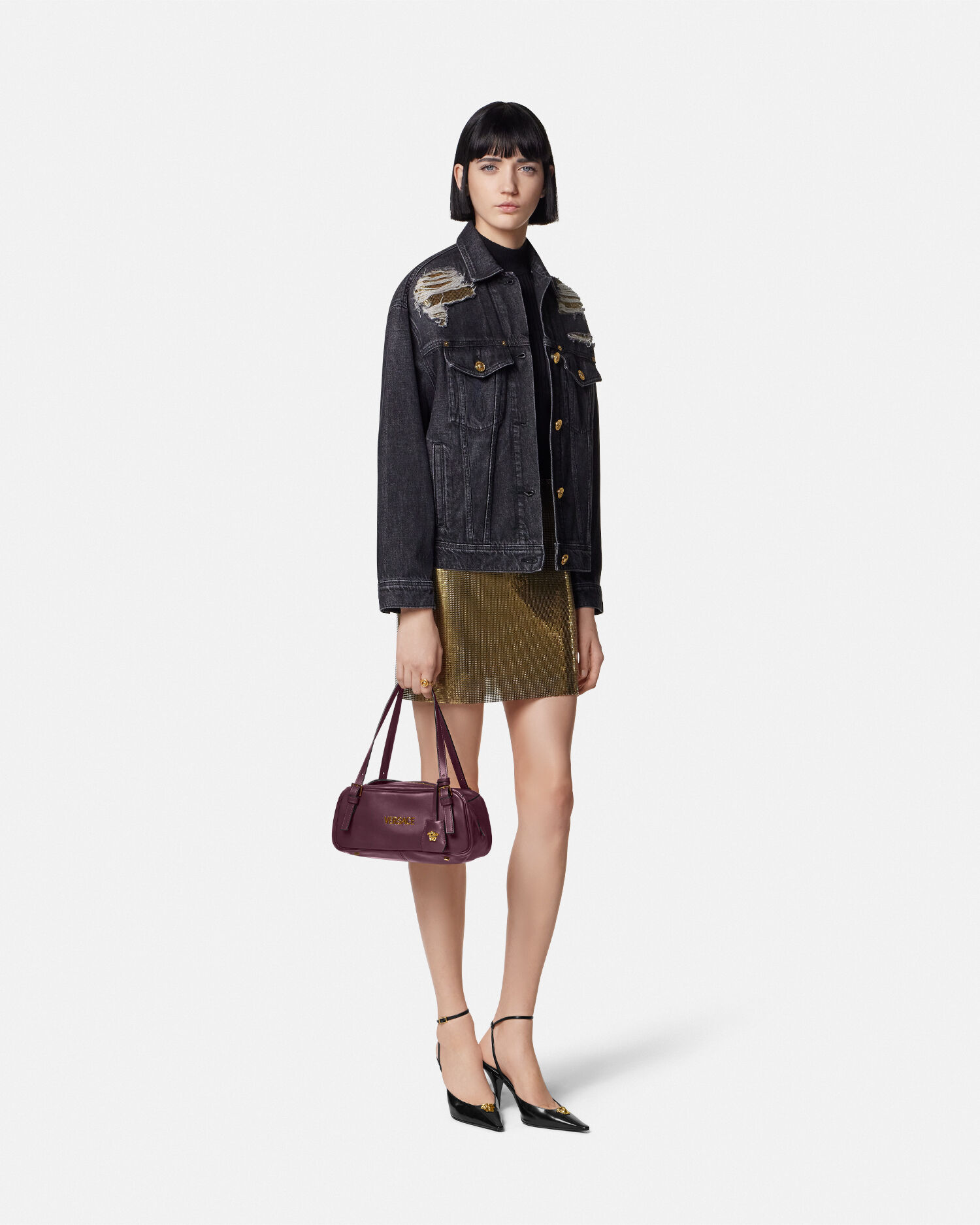 Versace チェッカーデニムジャケット Versace チェッカーデニムジャケット - メルカリ