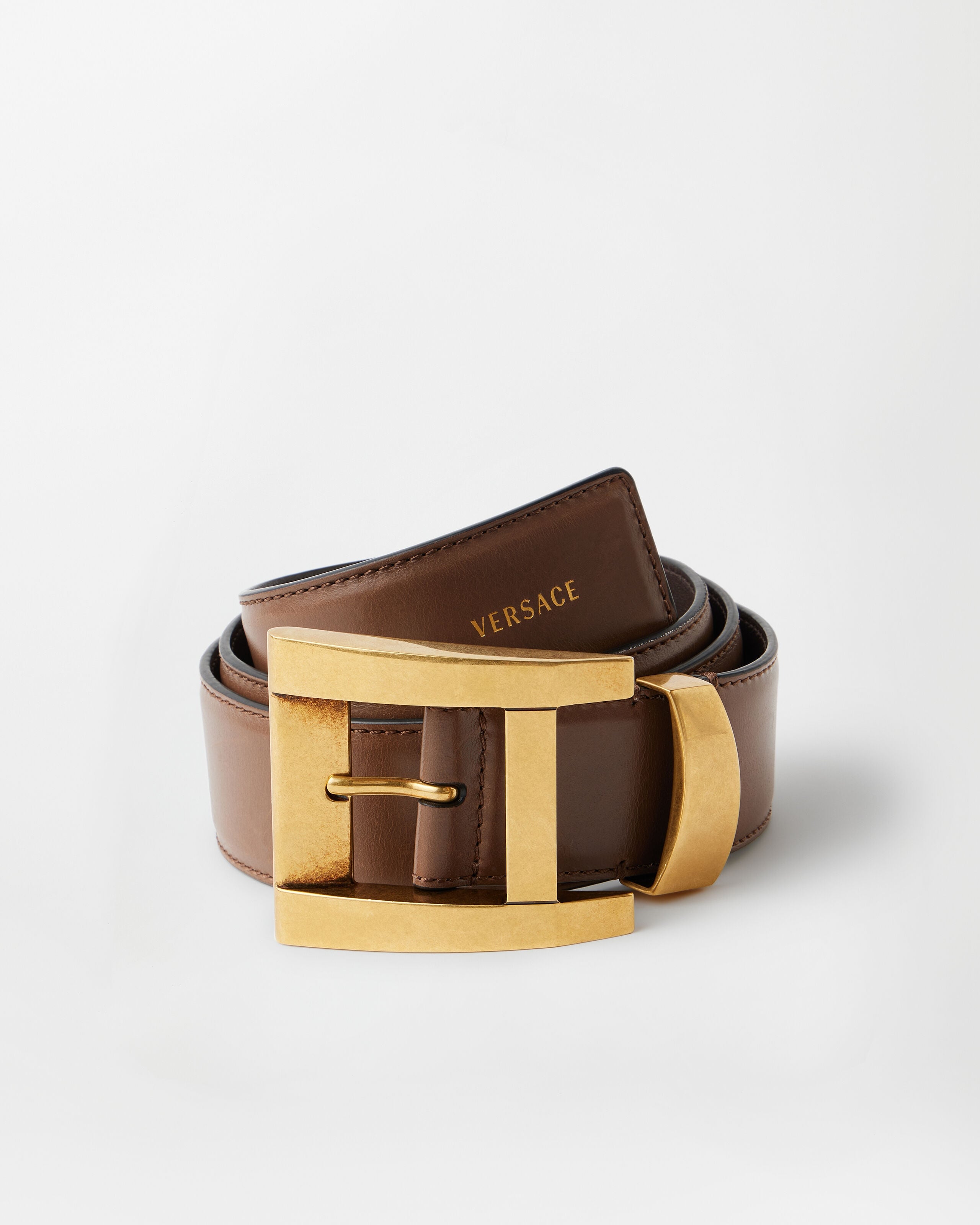 レザー ベルト 4 cm ブラック | VERSACE JP