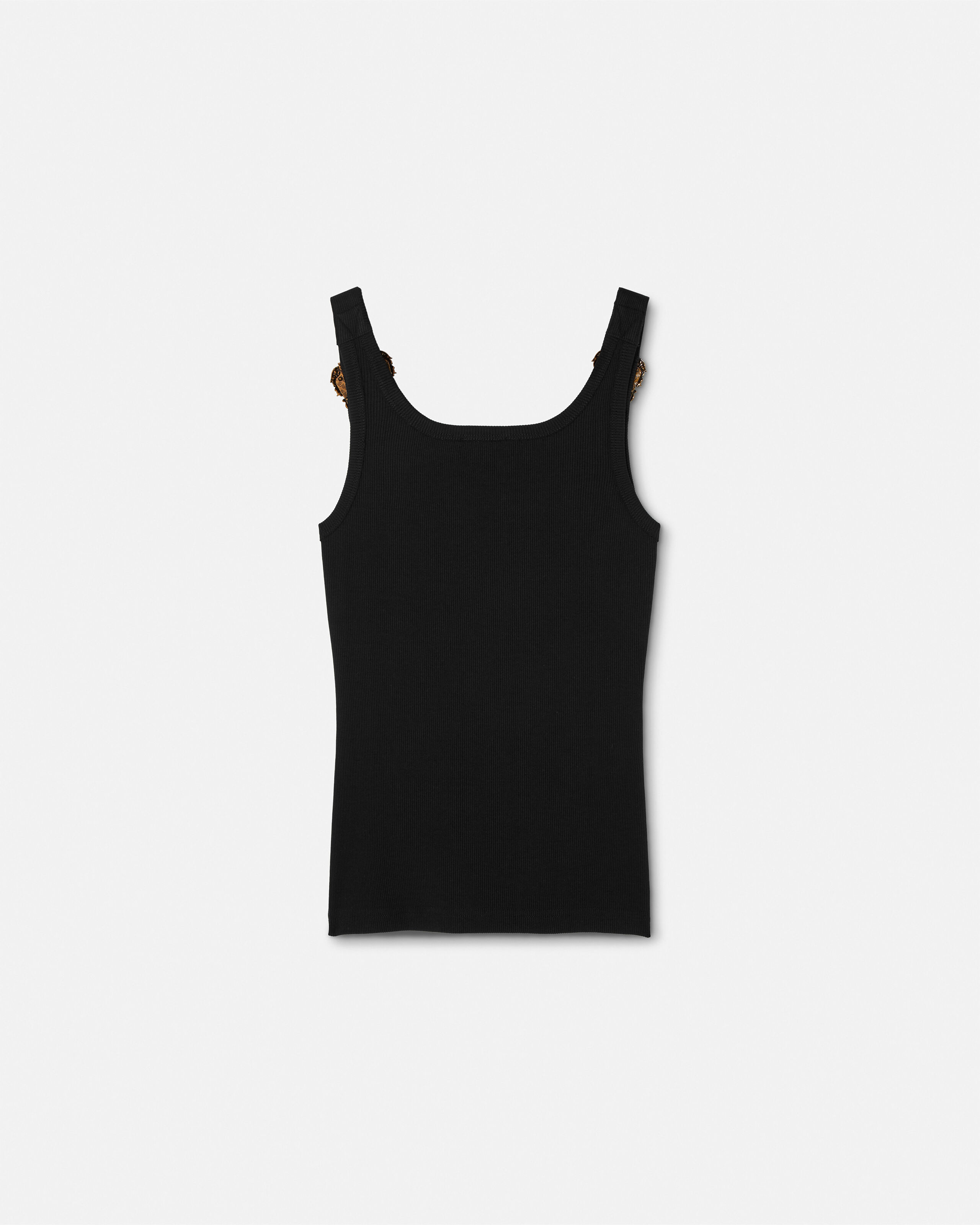 コットン リブ編み タンク トップ | VERSACE JP