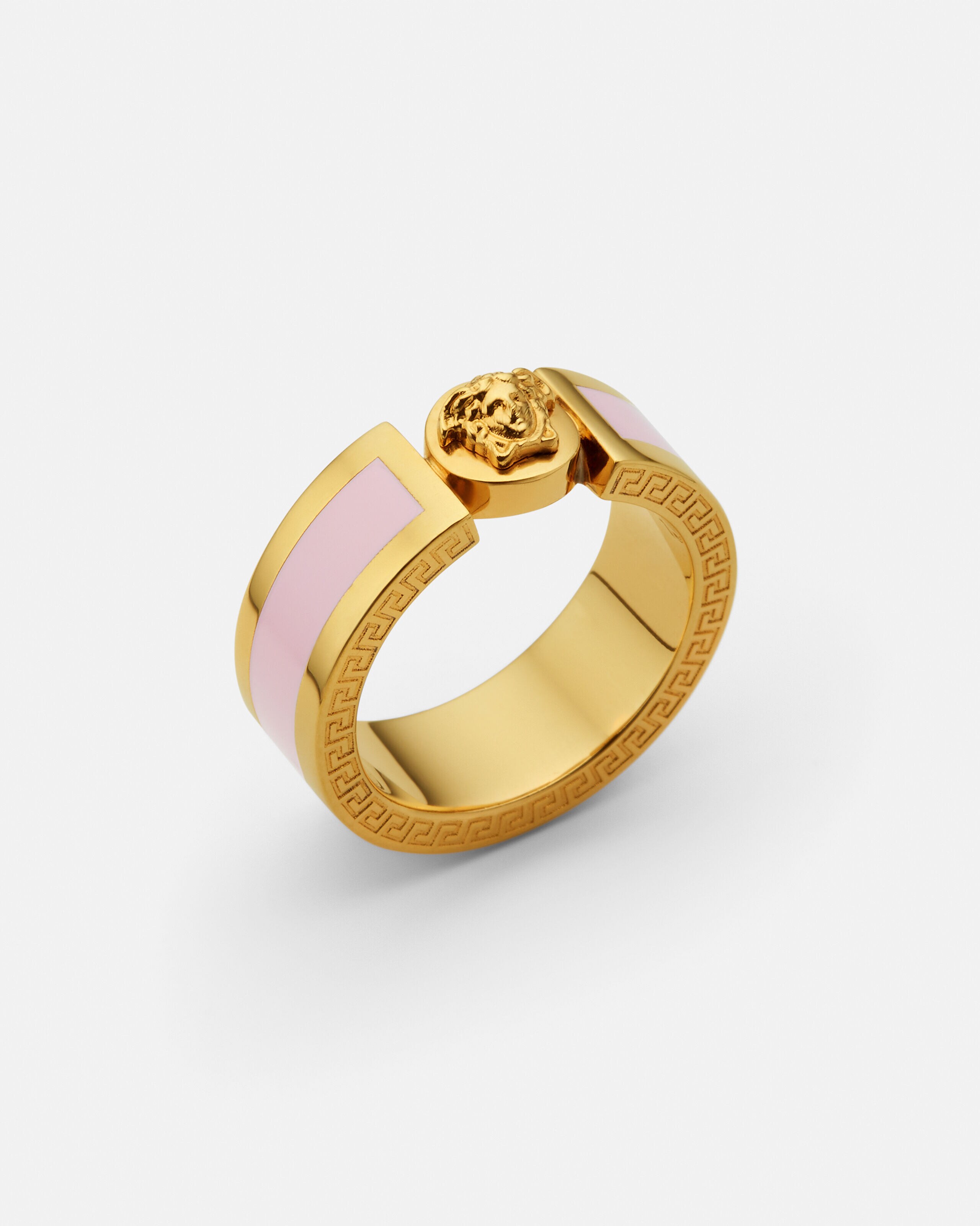 VERSACE ゴールド ピンク 指輪 リング アイコン リング ピンク,ゴールド | VERSACE JP