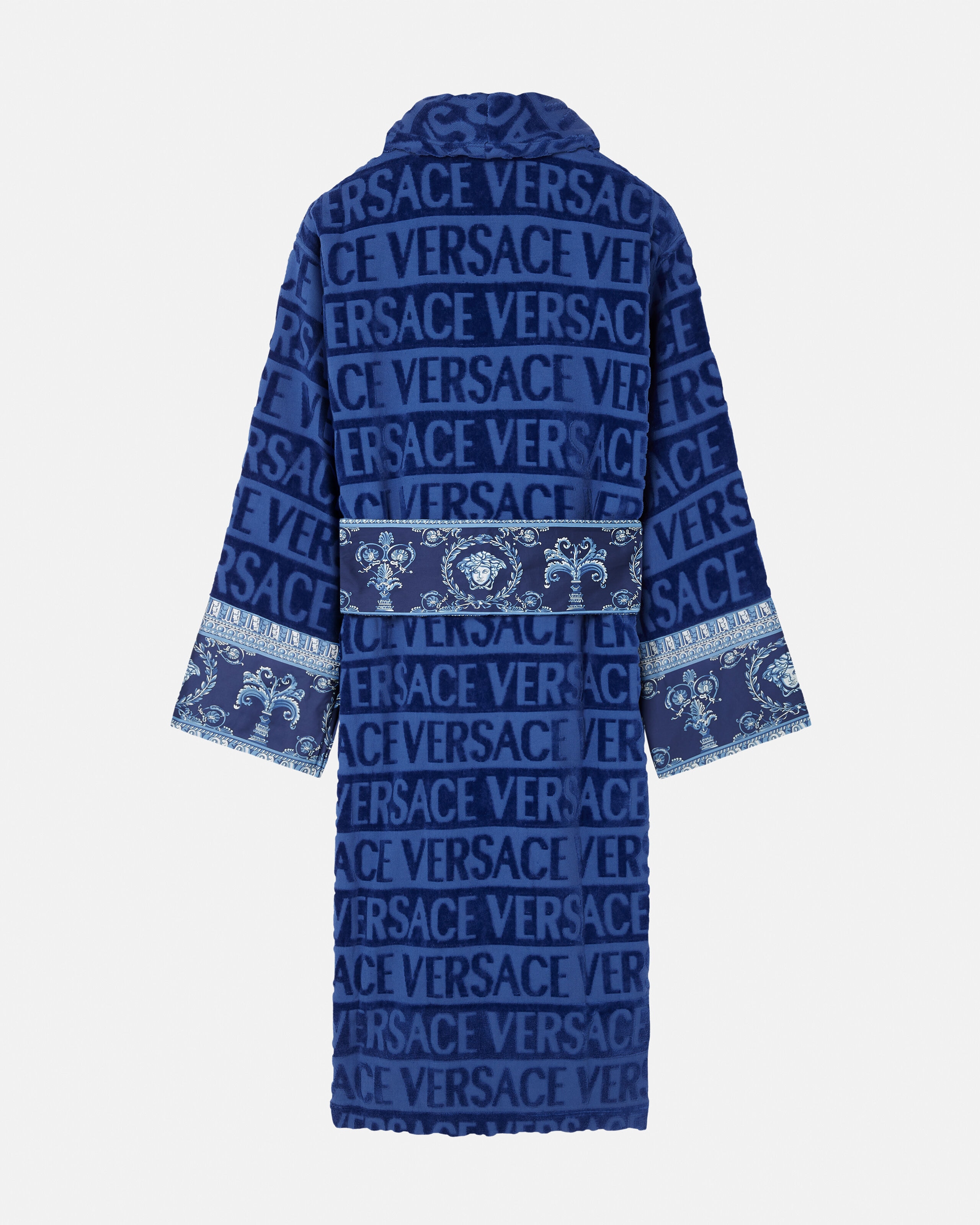 I ♡ バロック バスローブ ブルー | VERSACE JP