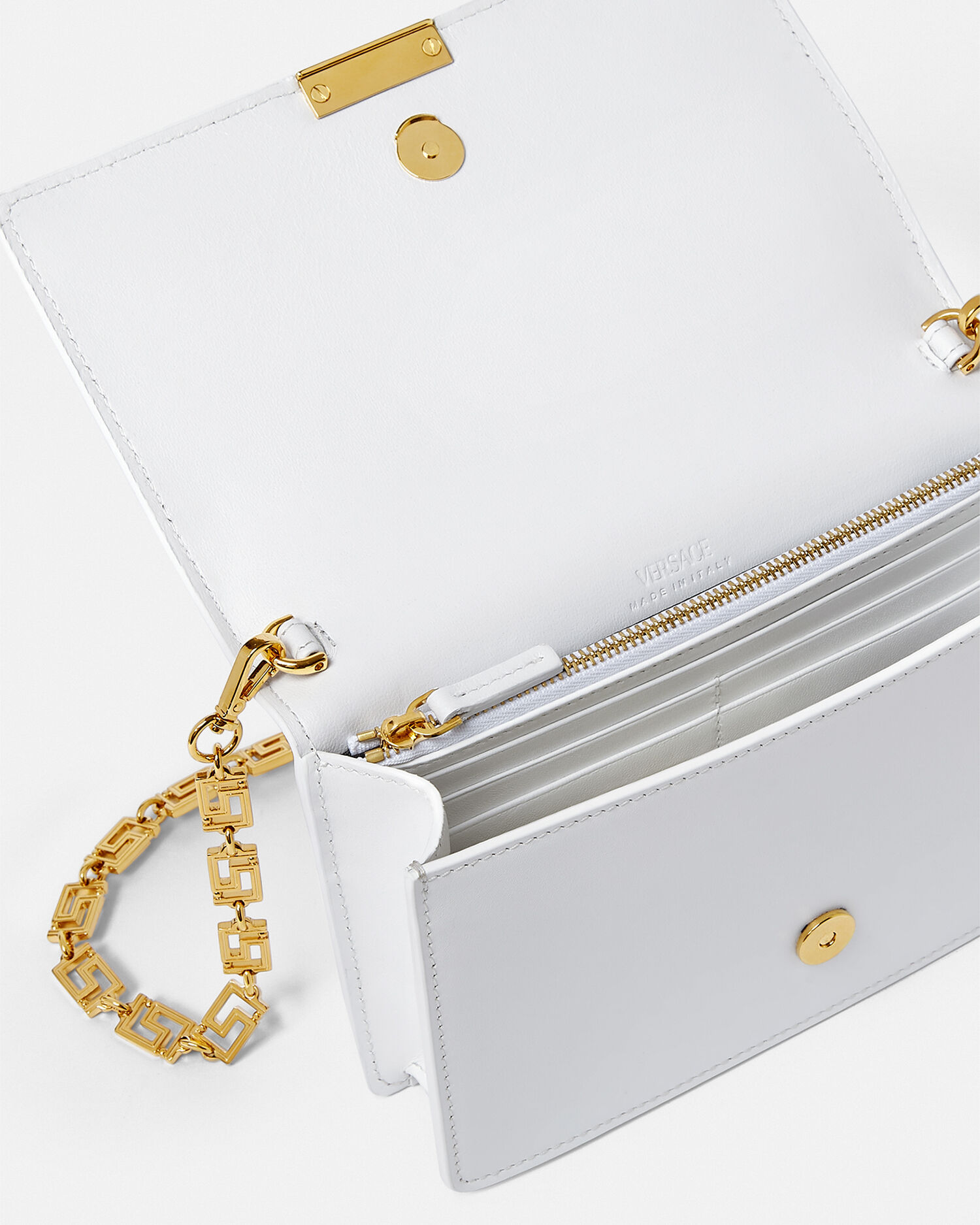 【関税込み】Versace ホワイト スモール グレカ ゴッデス バッグ グレカ ゴッデス ミニ バッグ ホワイト | VERSACE JP