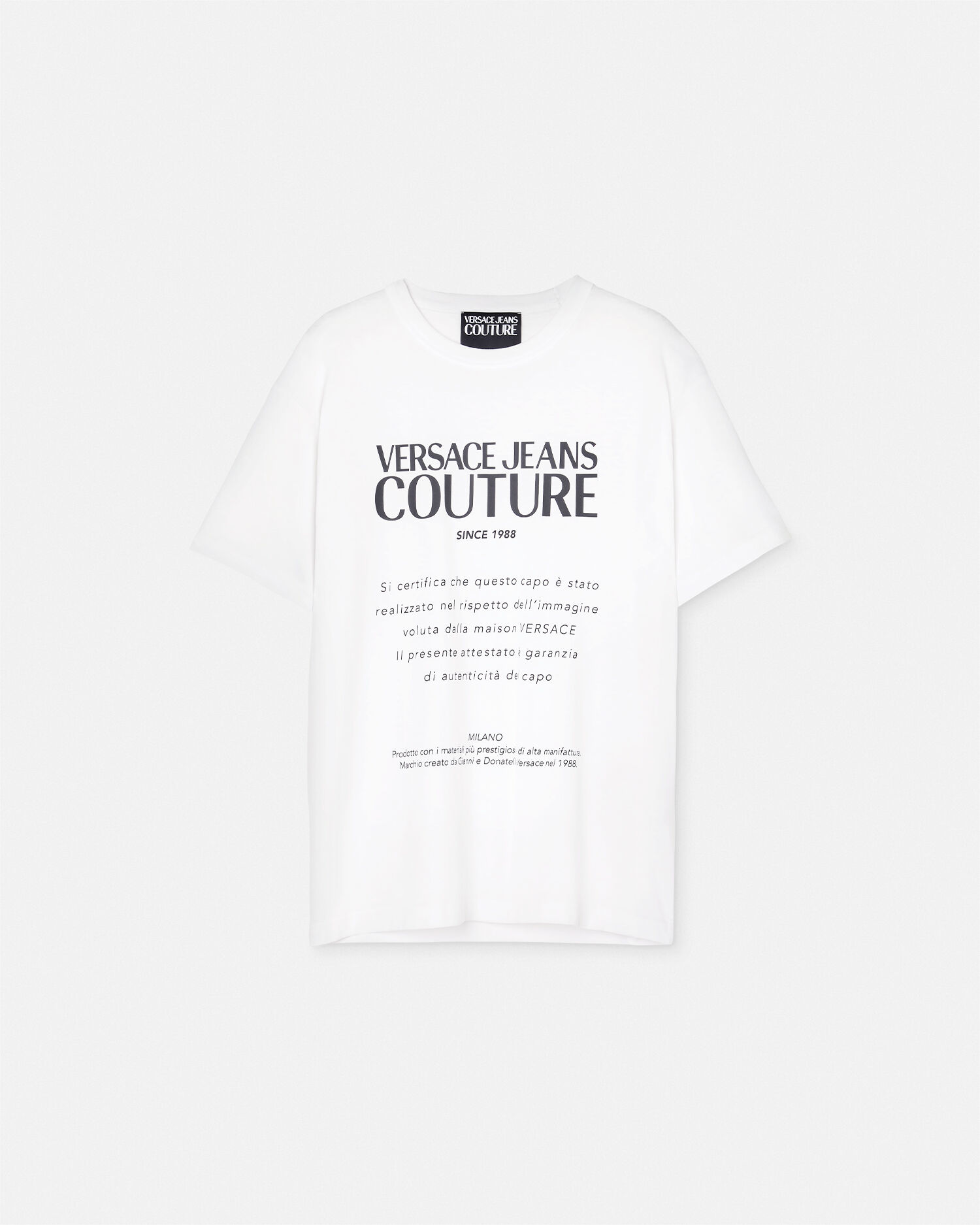 【Versace】ヴェルサーチ ロゴ Ｔシャツ (ホワイト) 90_1018293-