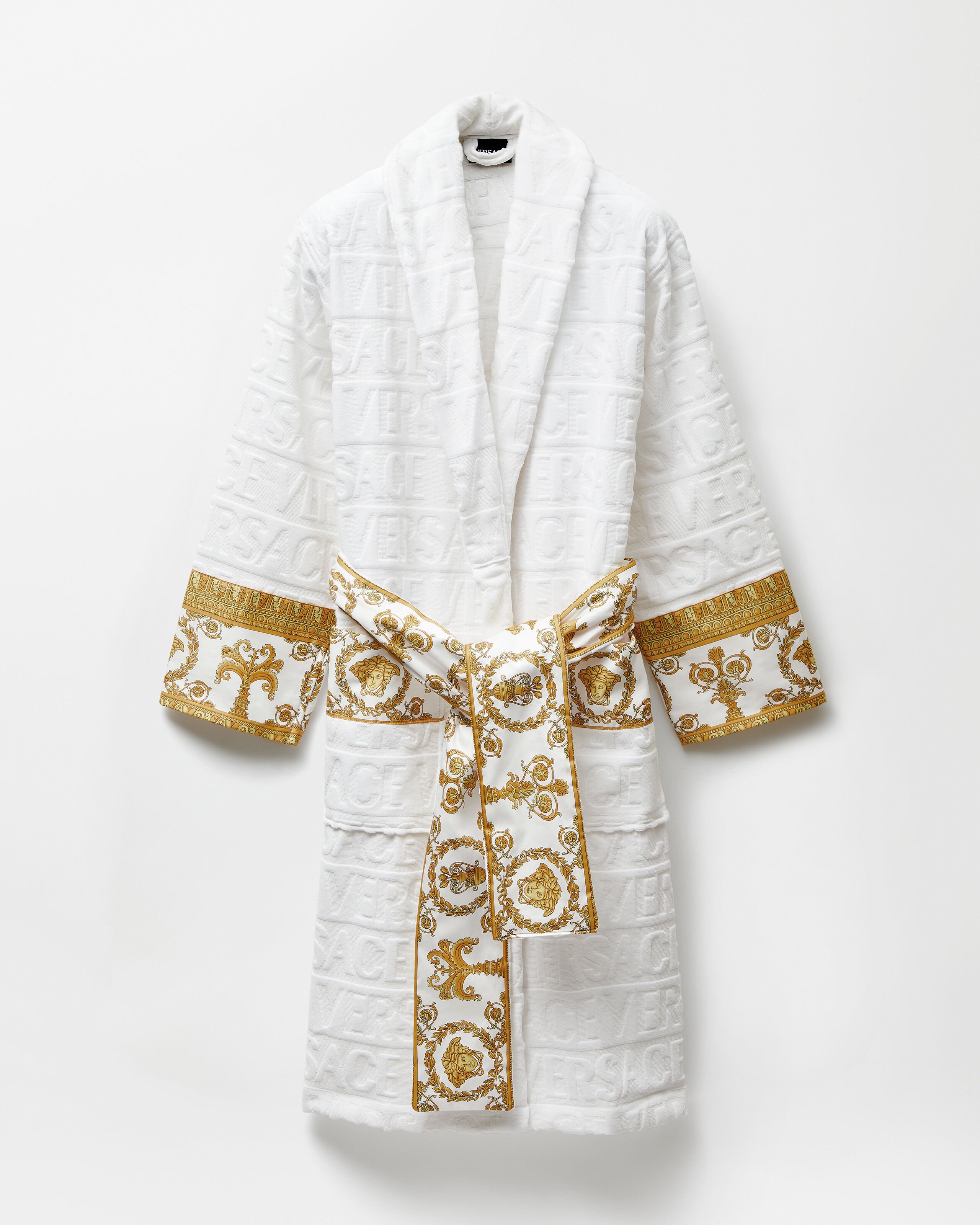 I ♡ バロック バスローブ ホワイト | VERSACE JP
