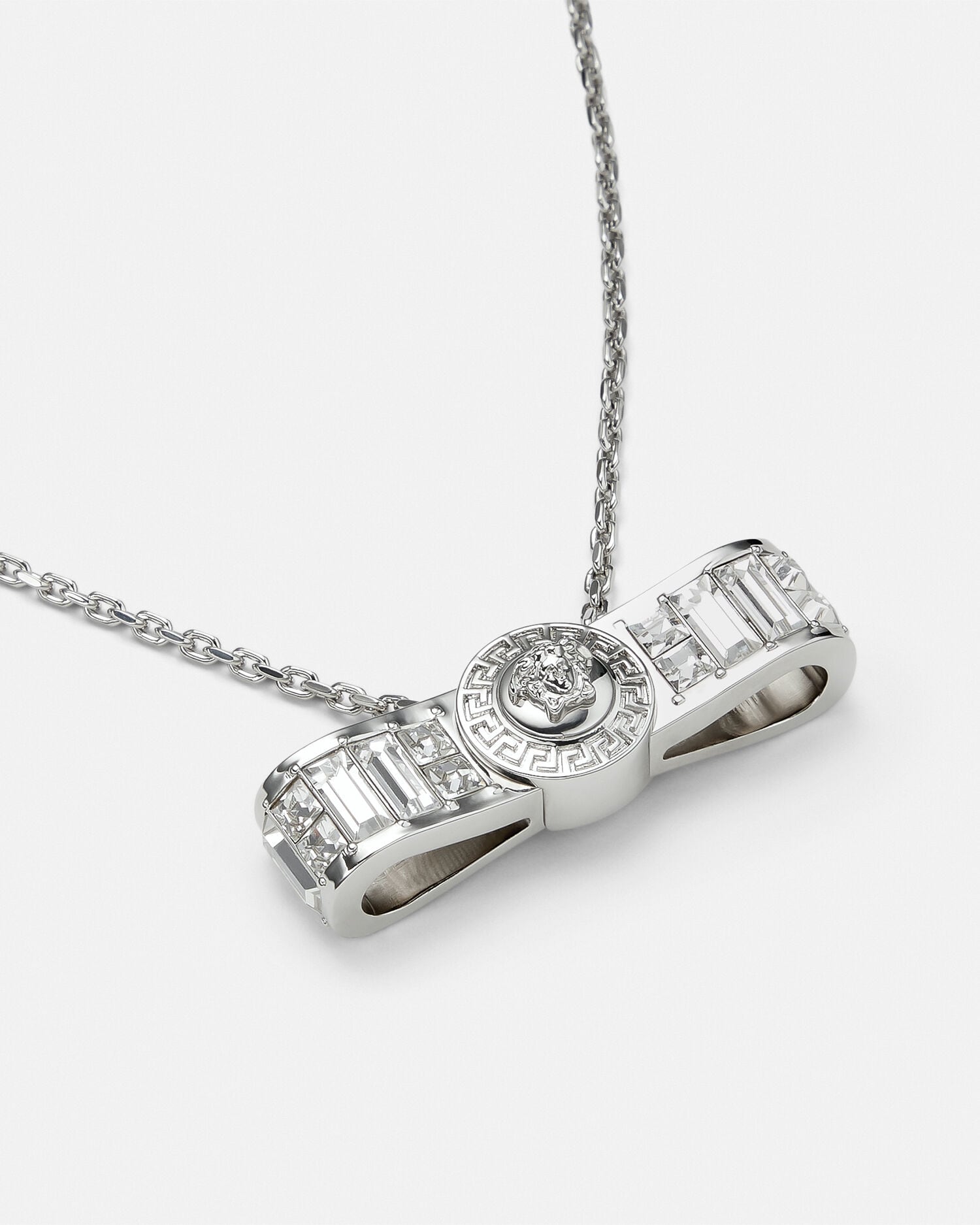 クリスタル ネックレス ジャンニ リボン クリスタル ネックレス | VERSACE JP
