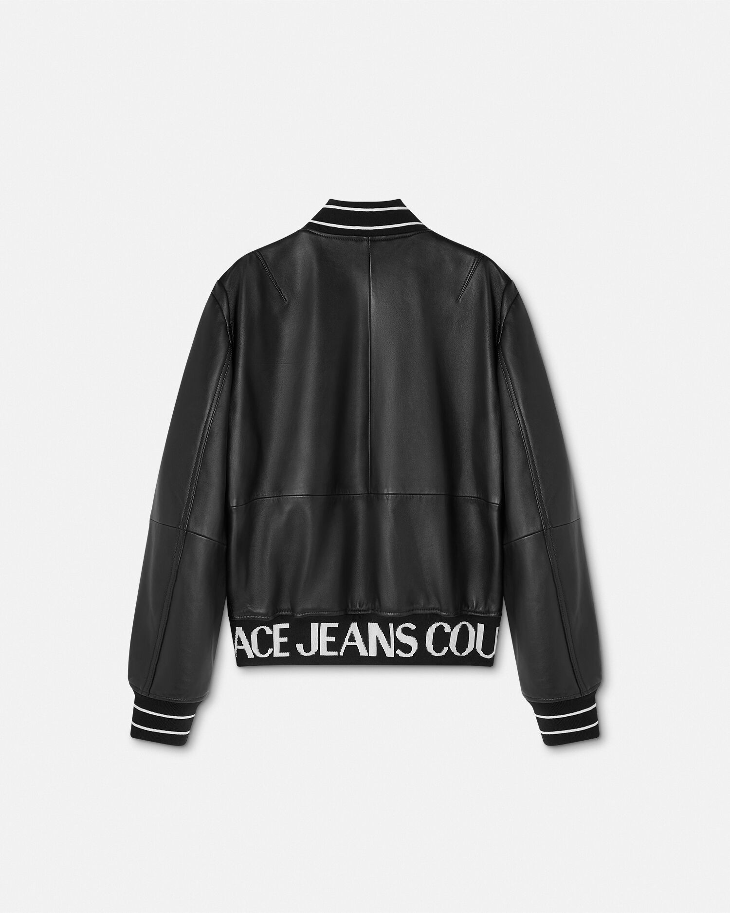 ロゴ レザー ボンバー ジャケット | VERSACE JP