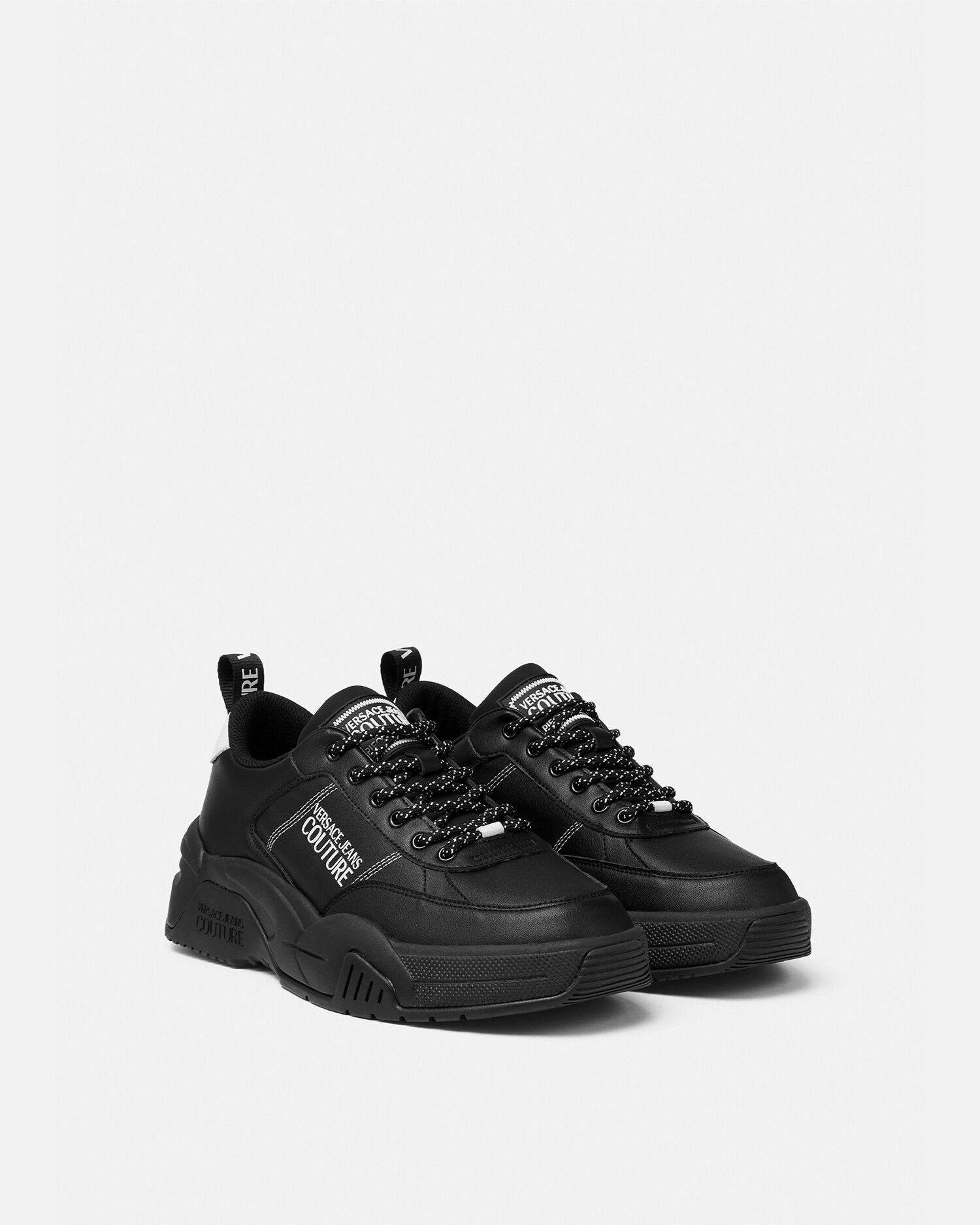 【VERSACE】レザースニーカー スターゲイズ スニーカー ブラック,プリント | VERSACE JP
