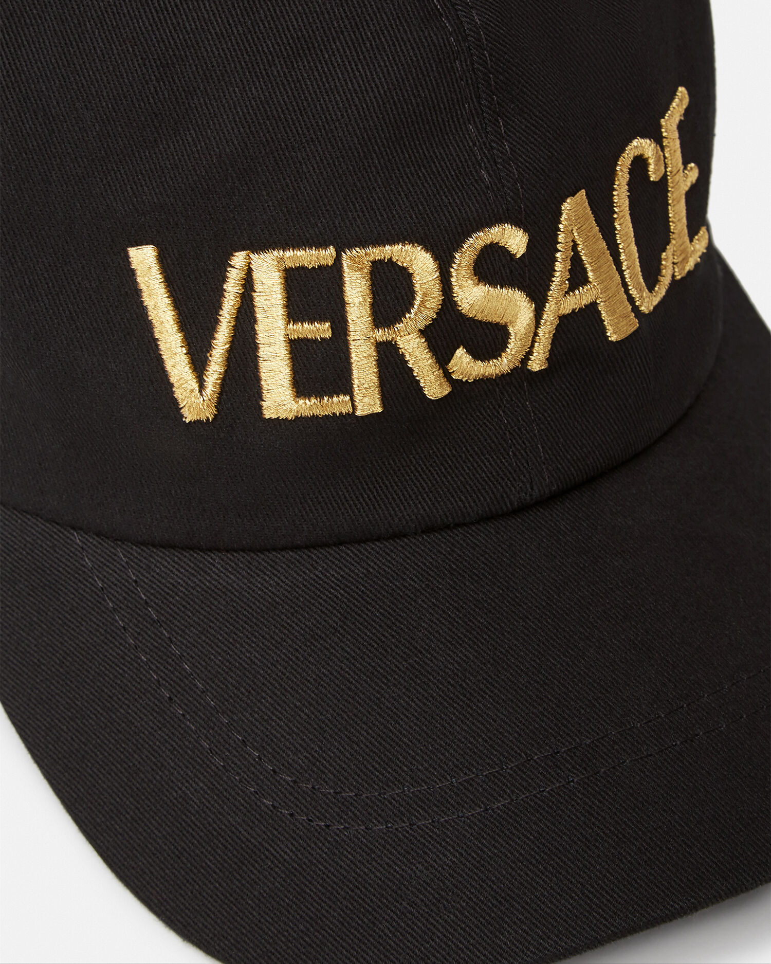 ロゴ刺繍入りキャップ プリント,ゴールド,ブラック | VERSACE JP
