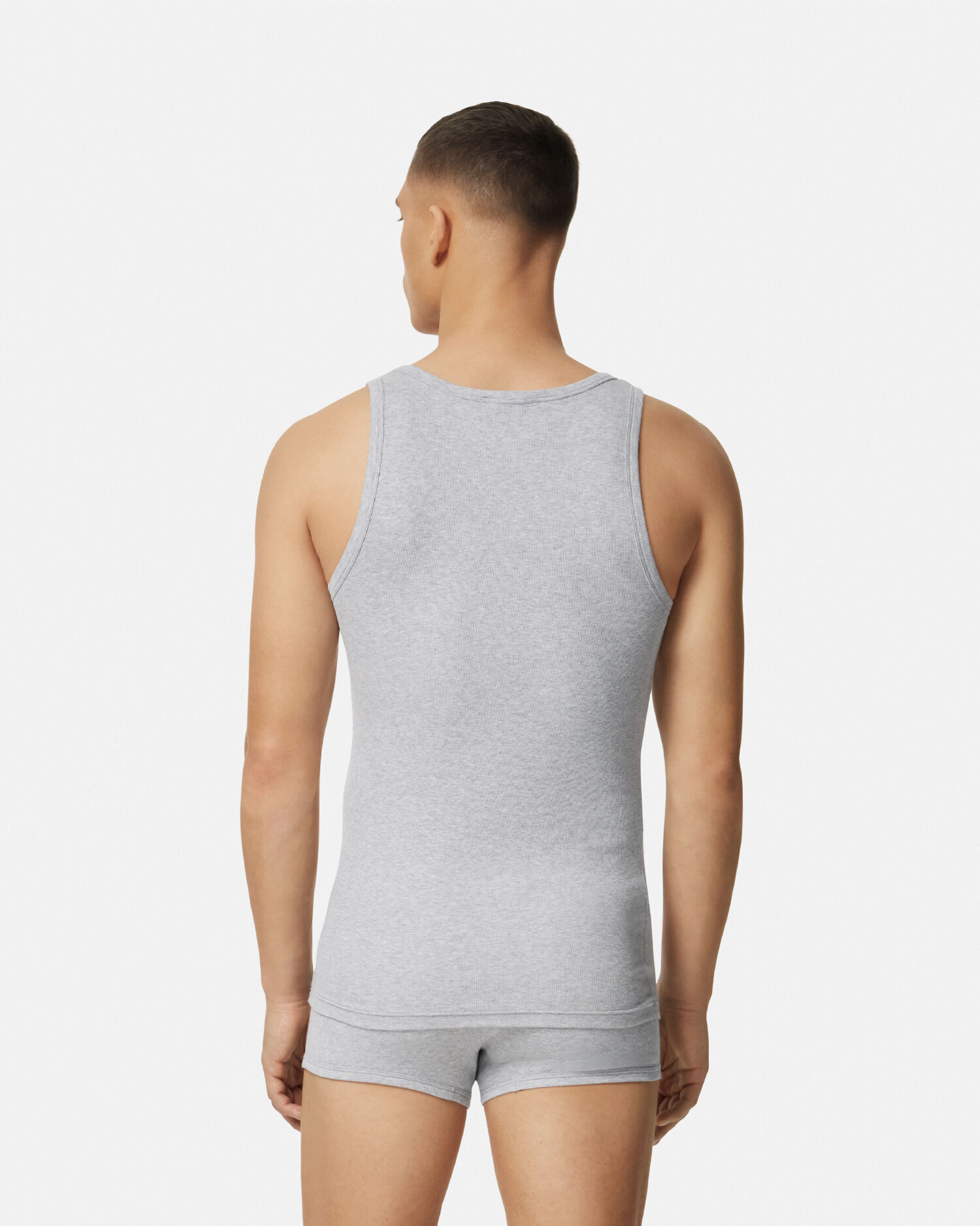 コットン リブ編み タンク トップ | VERSACE JP