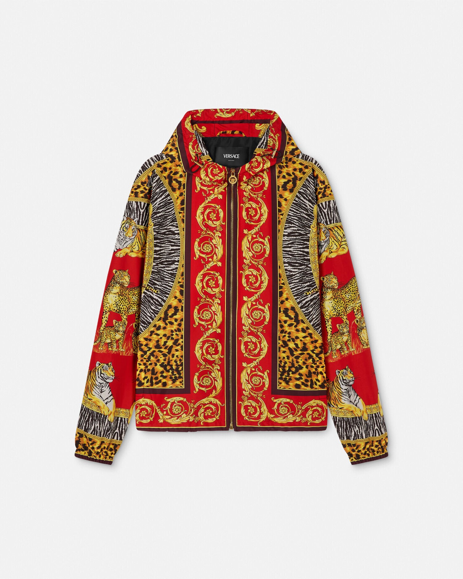 ウインドブレーカー ジャケット ワイルド キャッツ レッド,プリント