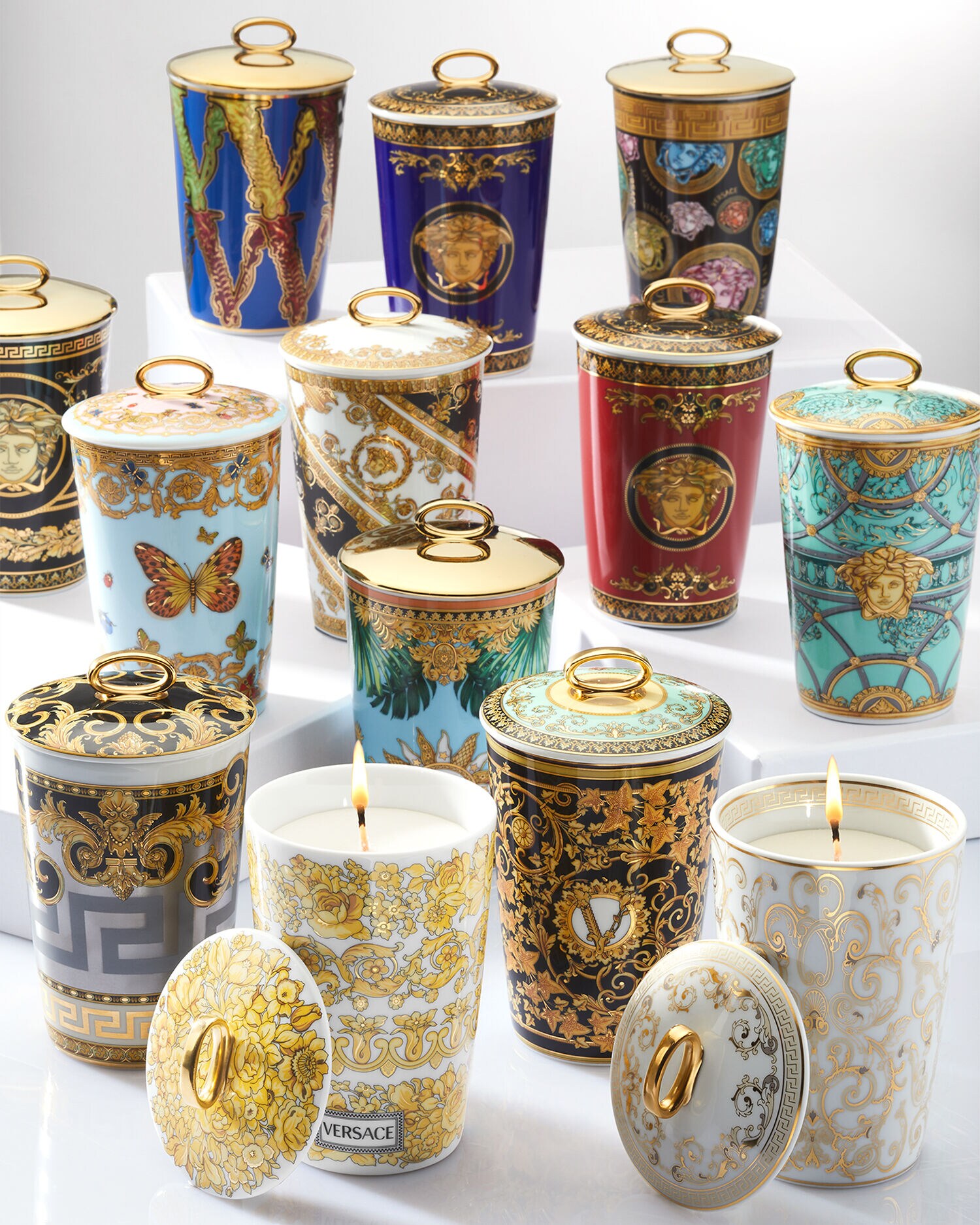 アロマキャンドル2個ヴェルサーチVERSACE 230g イタリア