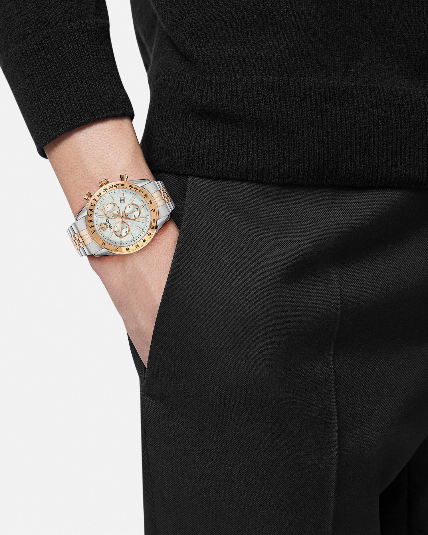 ヴェルサーチェ クロノ マスター ウォッチ ゴールド,シルバー | VERSACE JP