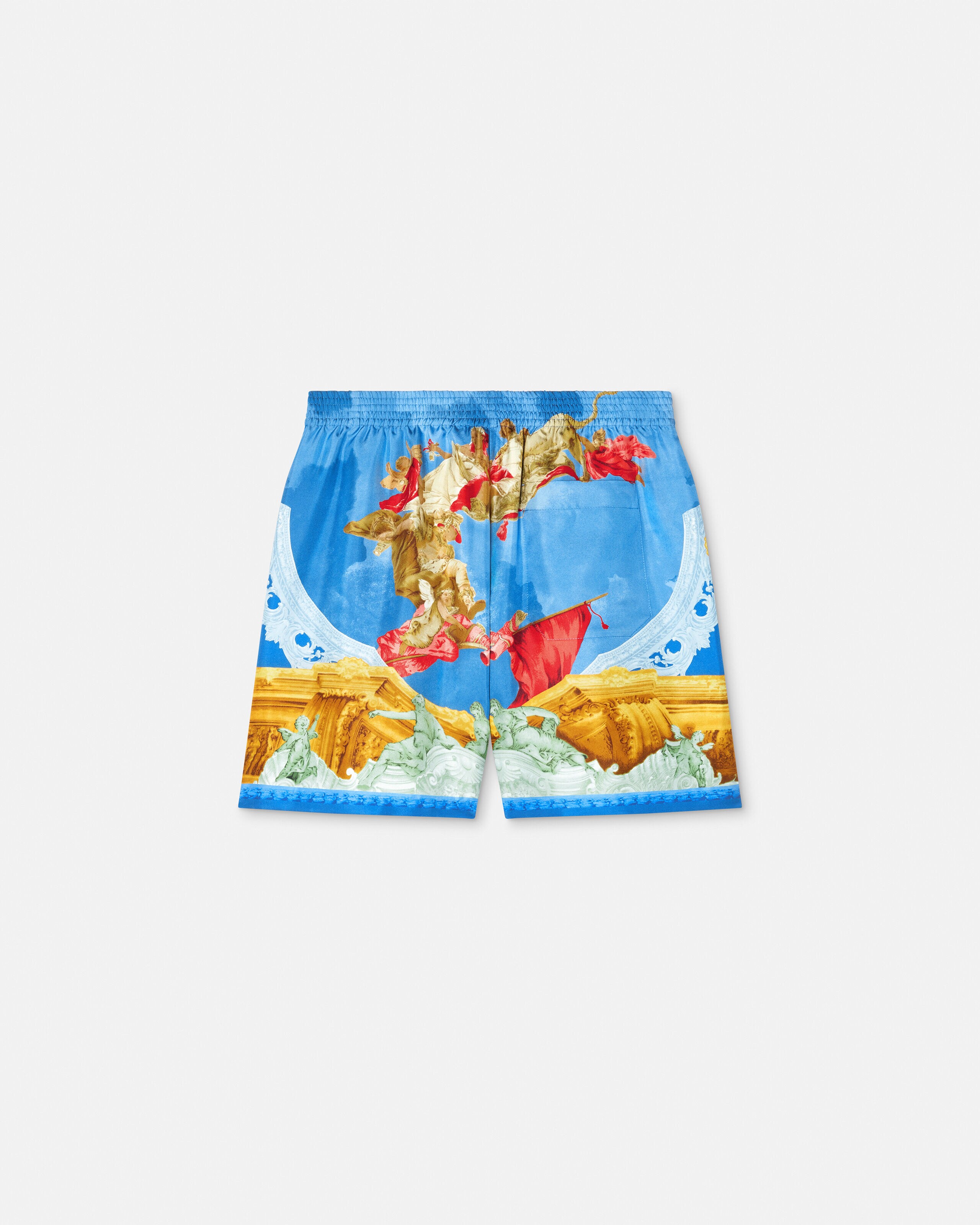 プリント シルク ツイル レギュラー ショートパンツ プリント | VERSACE JP