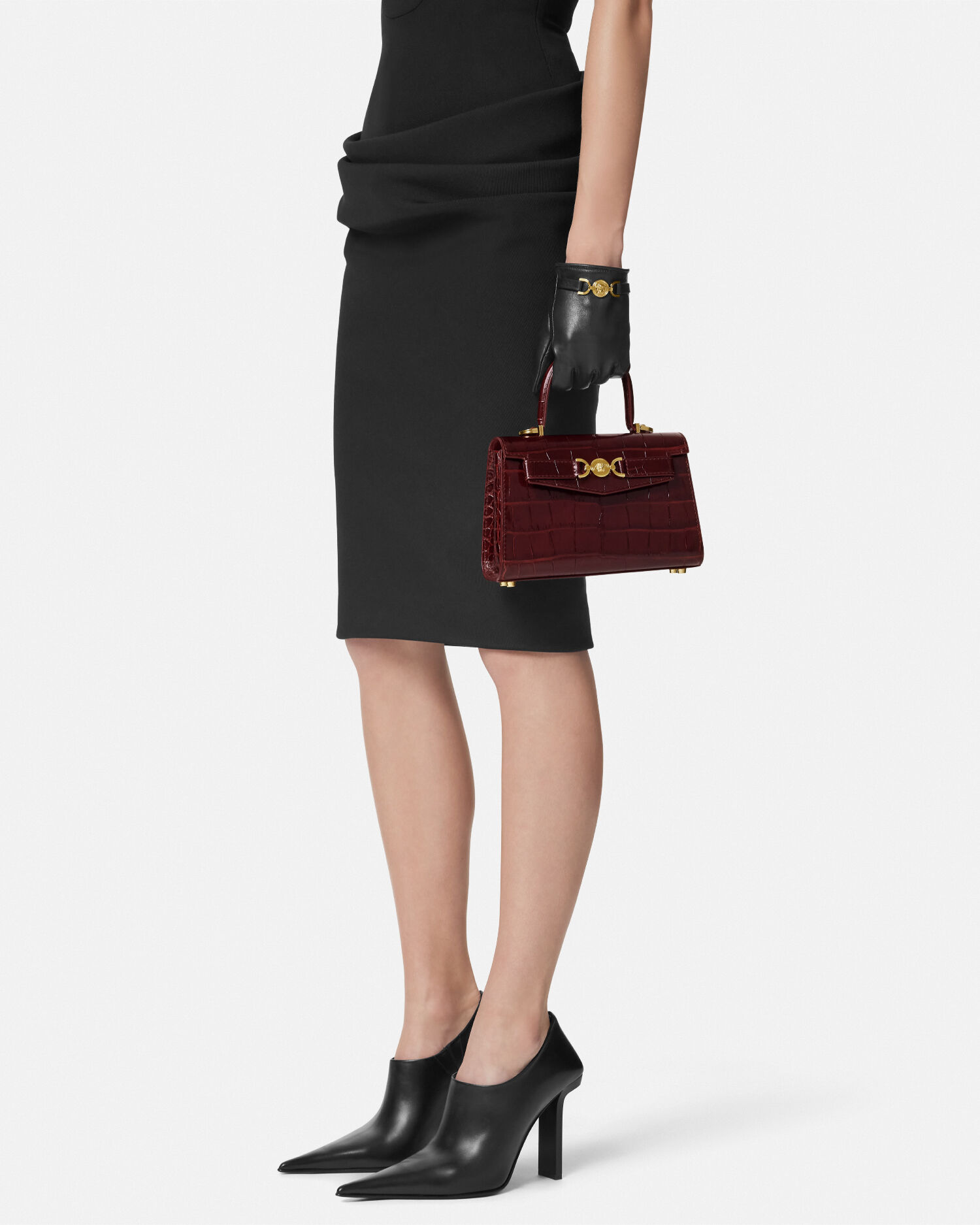 メドゥーサ '95 スモール クロコエフェクト トップハンドル