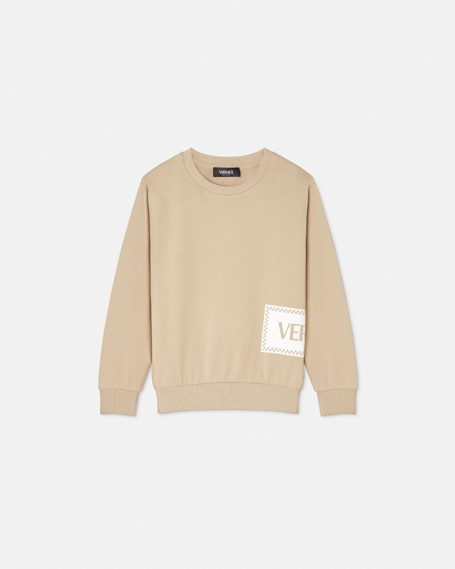 スウェットシャツ 90s ヴィンテージ ロゴ キッズ ベージュ | VERSACE JP
