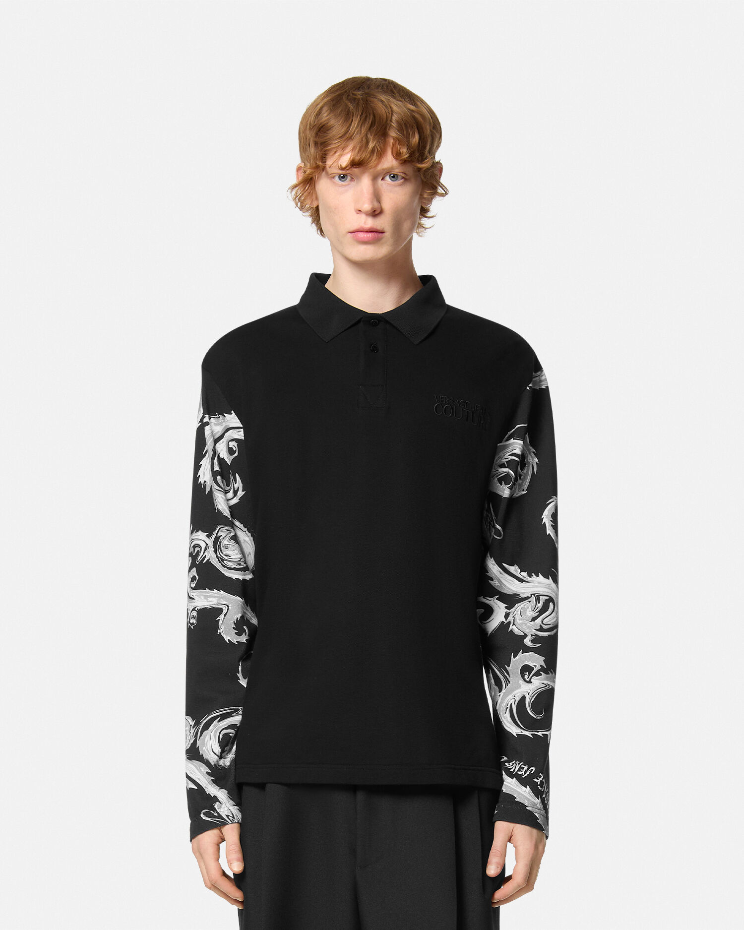レギュラーフィット ポロ シャツ クロモ クチュール | VERSACE JP