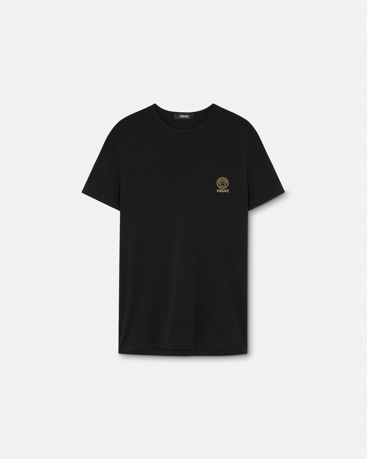 コットンジャージー アンダーシャツ ブラック | VERSACE JP