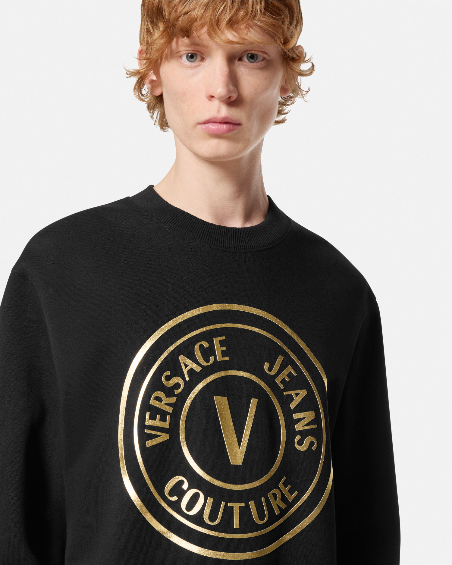 レターV エンブレム リラックスフィット スウェットシャツ | VERSACE JP