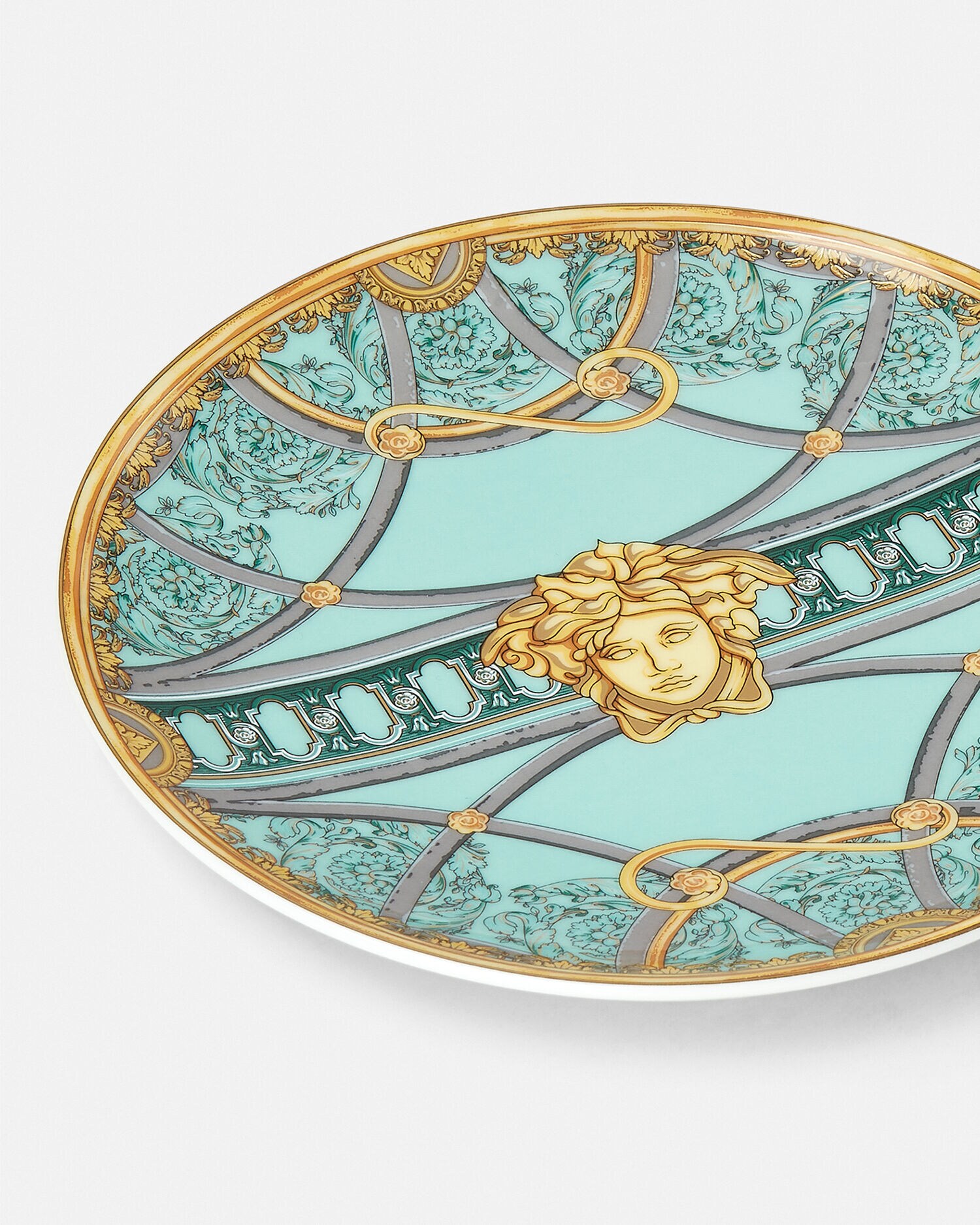 スカラ デル パラッツォ ヴェルデ プレート 17 cm グリーン | VERSACE JP