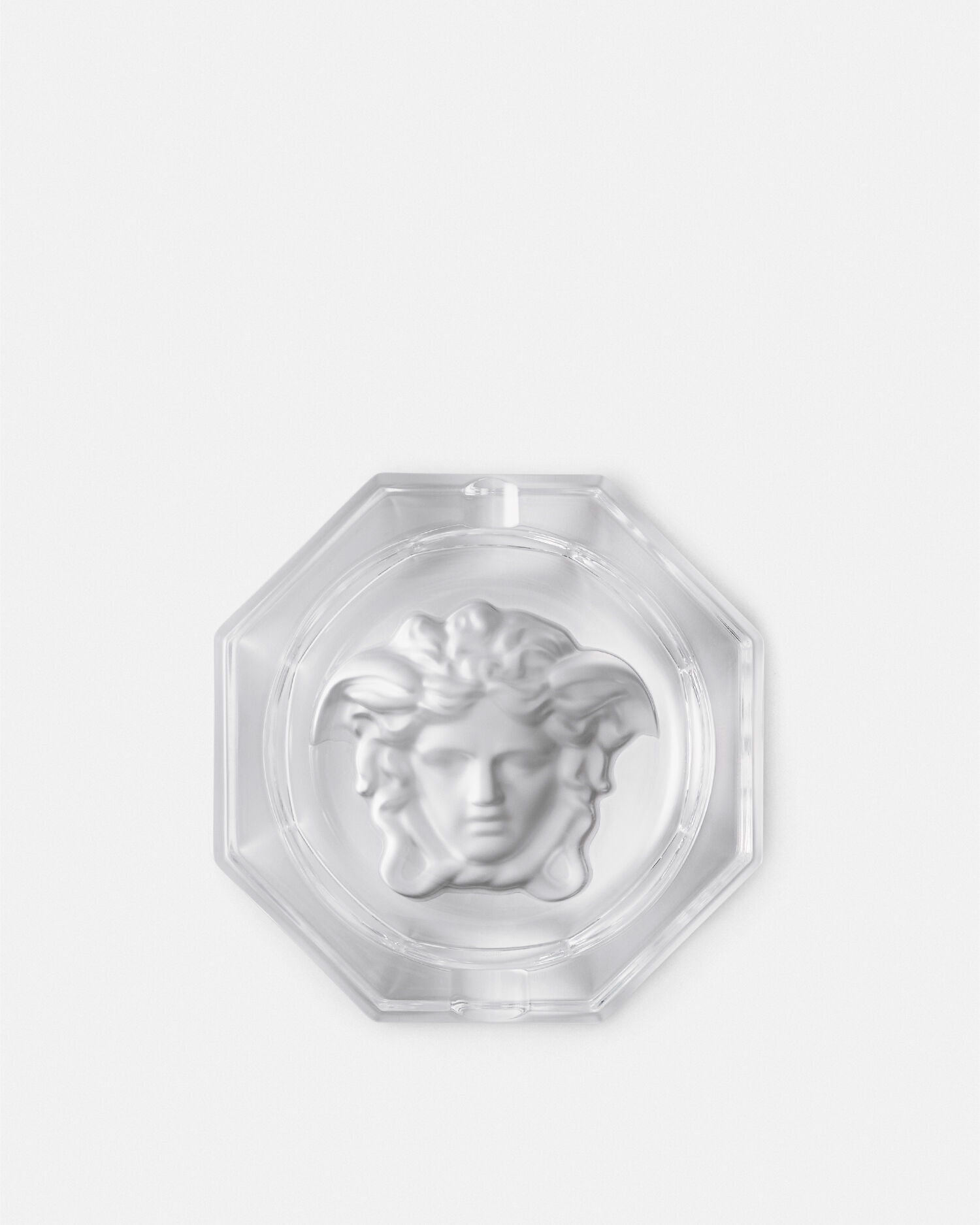 メドゥーサ ルミエール アッシュトレイ 16 cm クリア | VERSACE JP