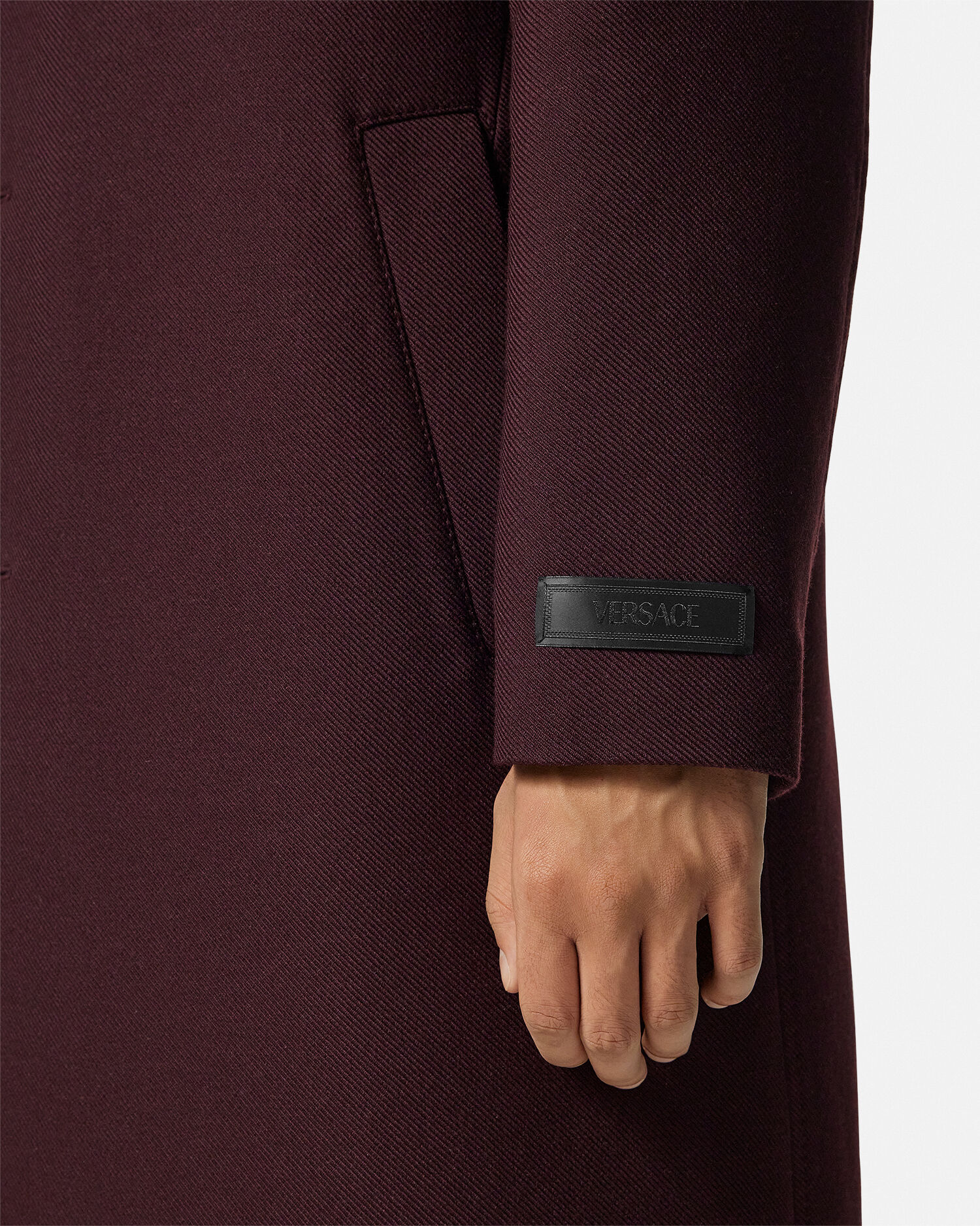 スーパーセール 目玉商品 ウール JP VERSACE | ブラウン コート シングルブレスト ジャケット・アウター