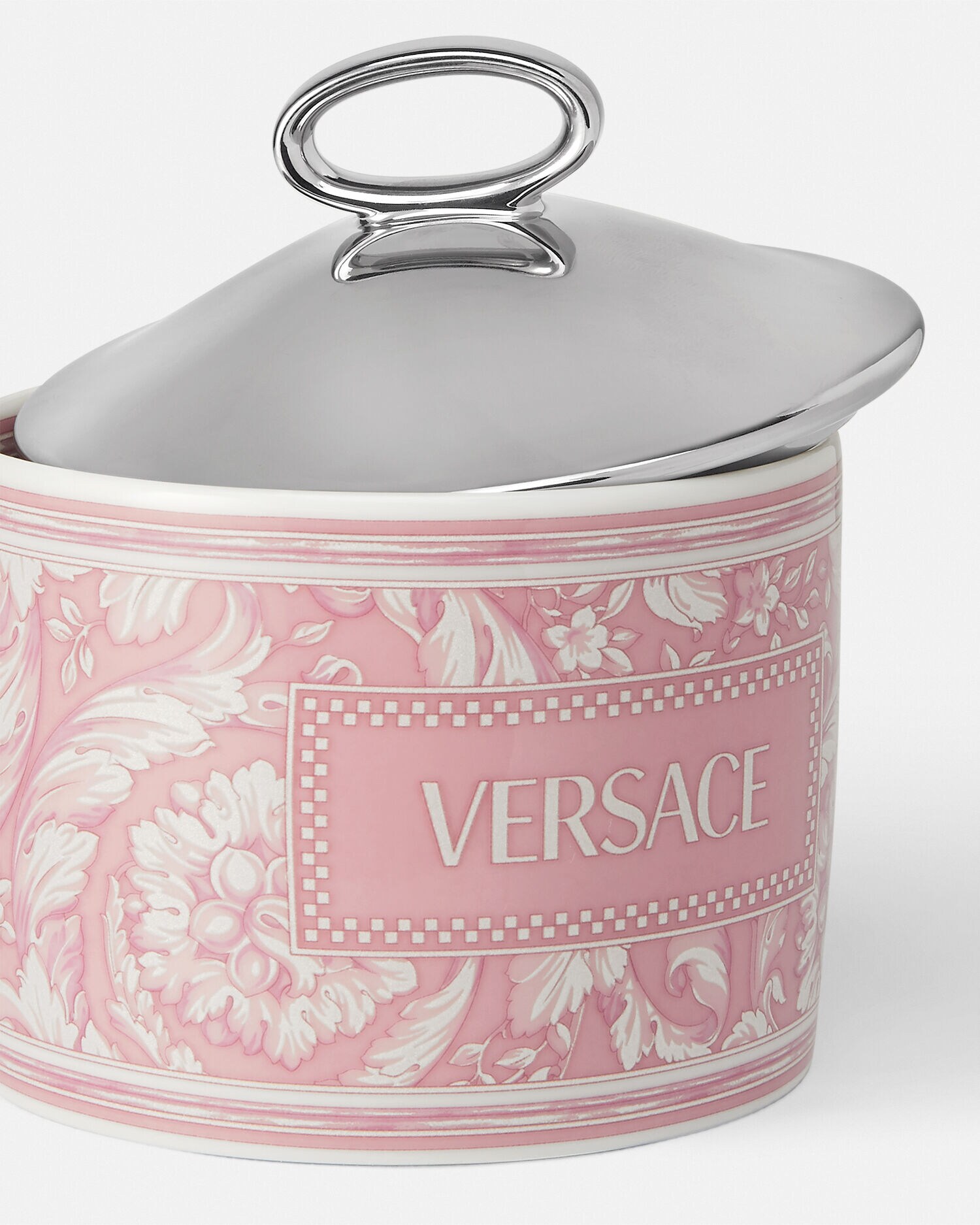 バロッコ ローズ スモール ボックス ピンク,プリント | VERSACE JP