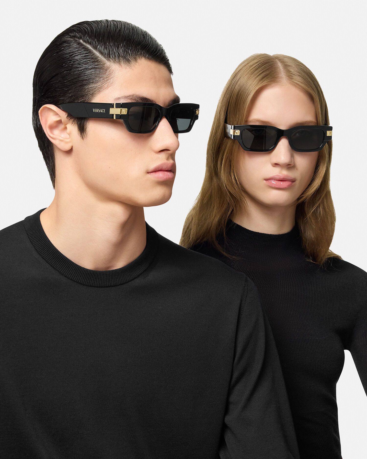 100％品質 クラシック トップ JP VERSACE | ブラック,ゴールド サングラス 小物