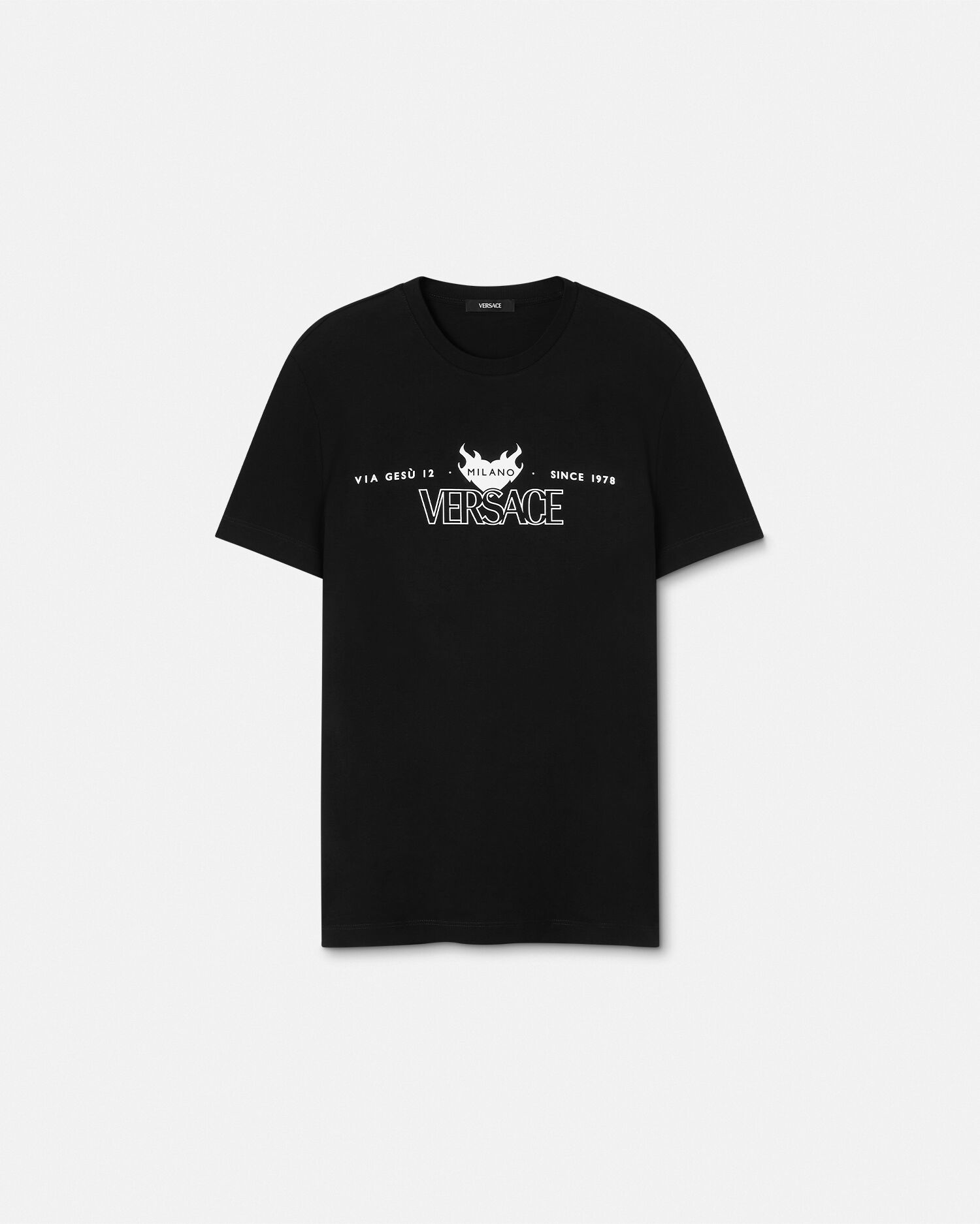 プリント コットンジャージー Tシャツ | VERSACE JP