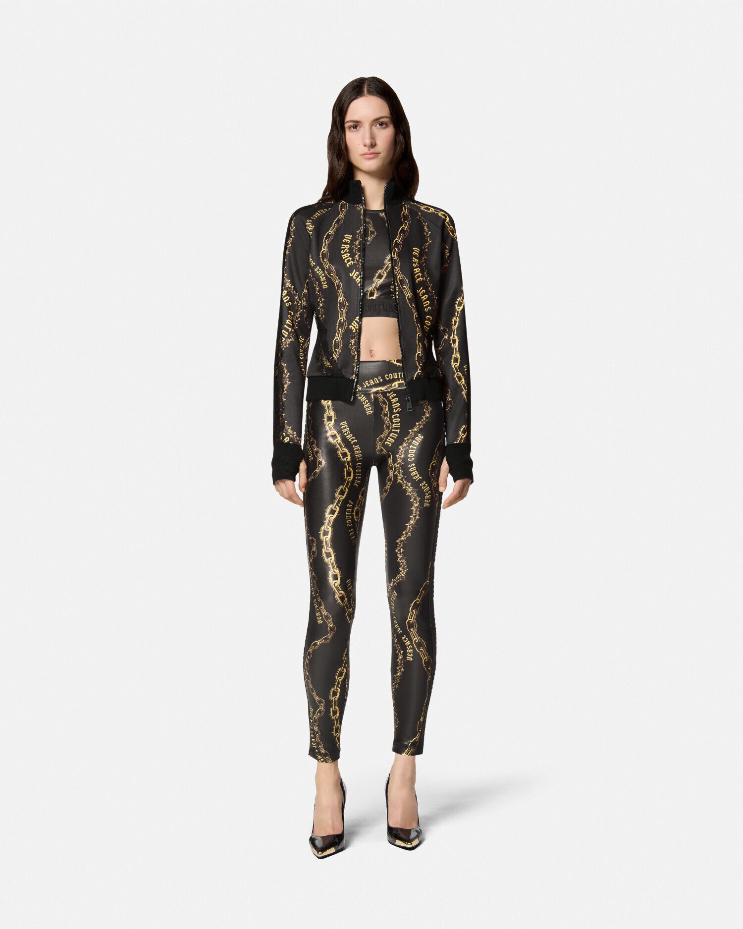 チェーン クチュール クロップ トップ | VERSACE JP