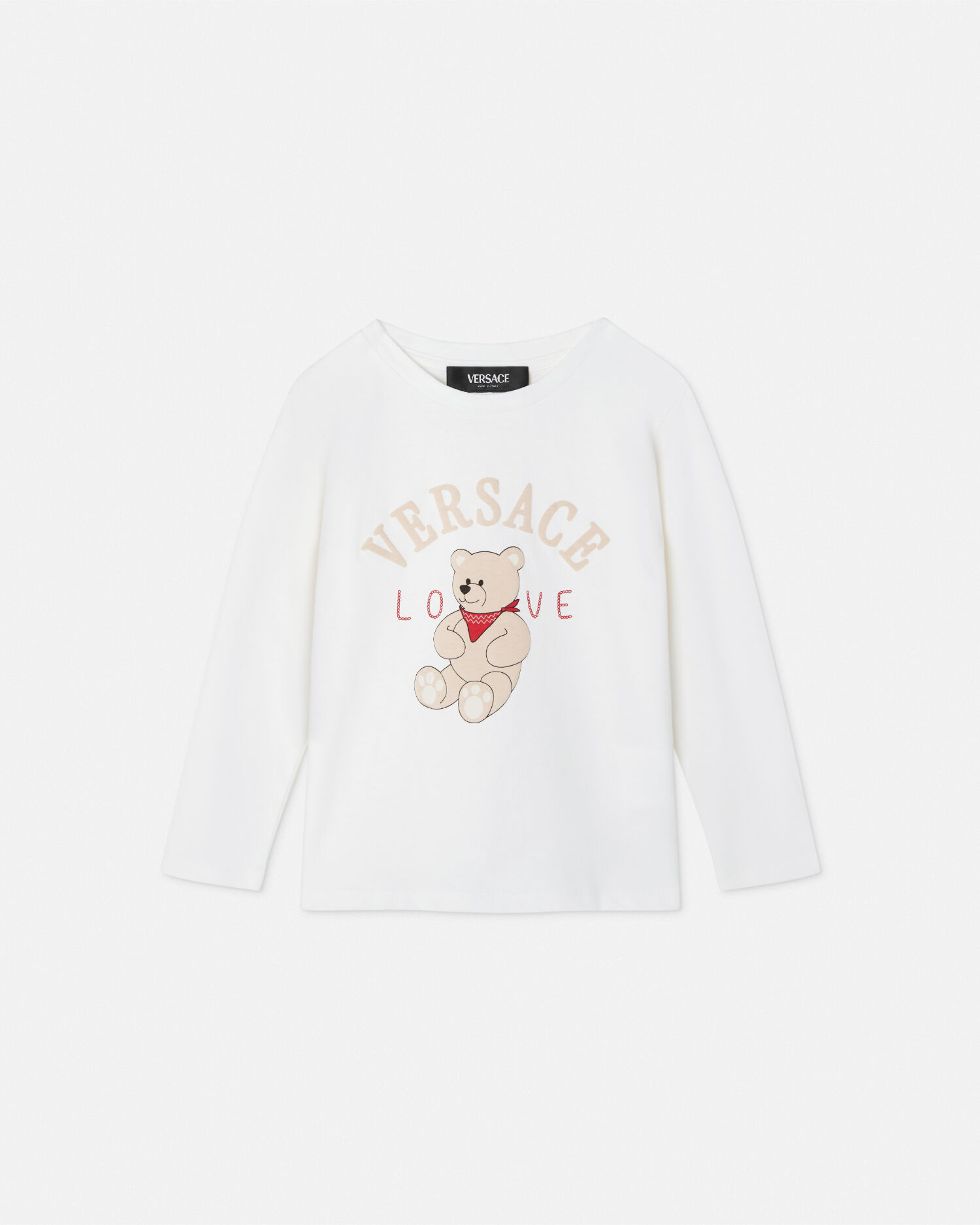 Tシャツ ヴェルサーチェ ラブ テディ キッズ ホワイト,プリント | VERSACE JP