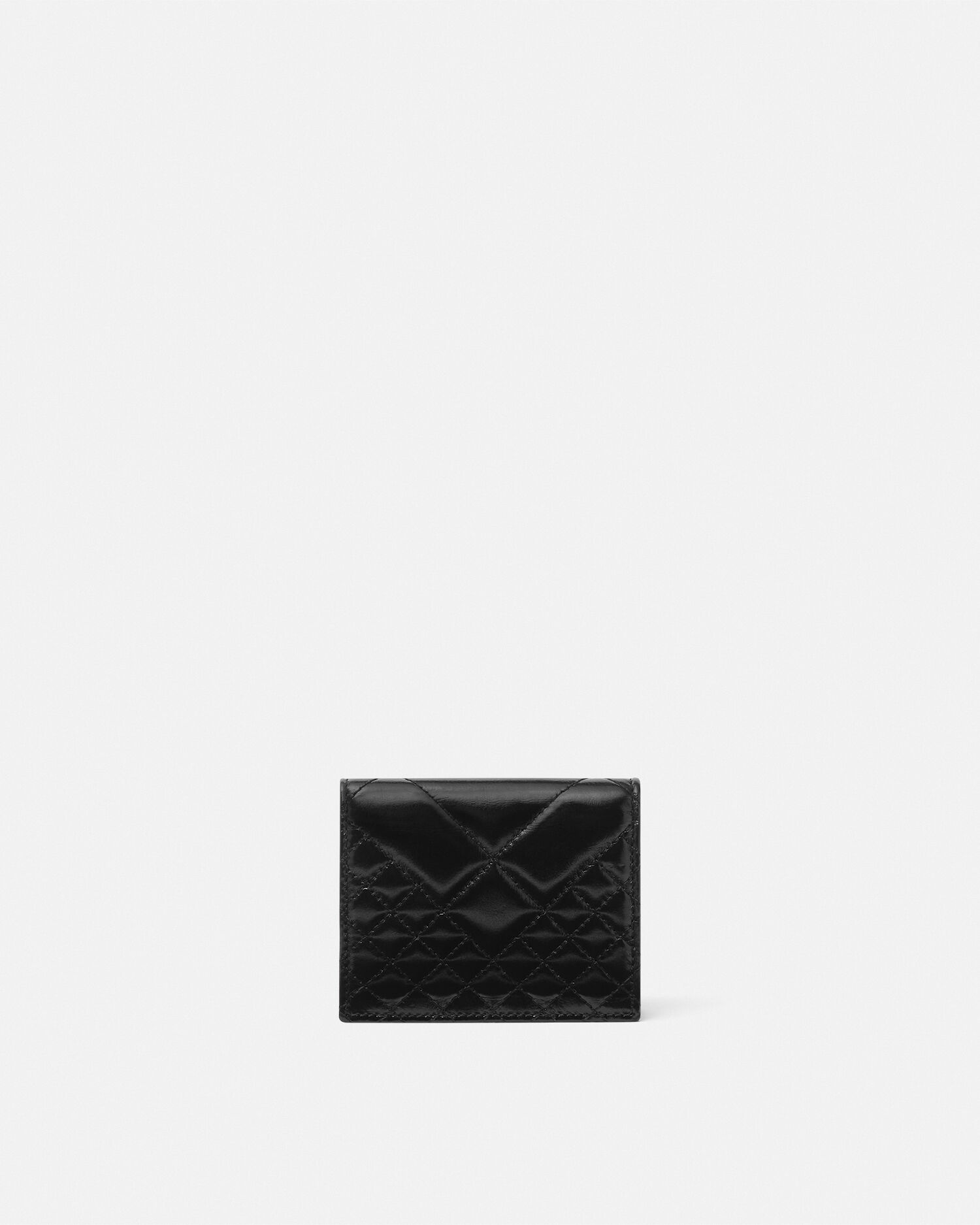 グレカ ゴッデス 二つ折り ウォレット ブラック,ゴールド | VERSACE JP