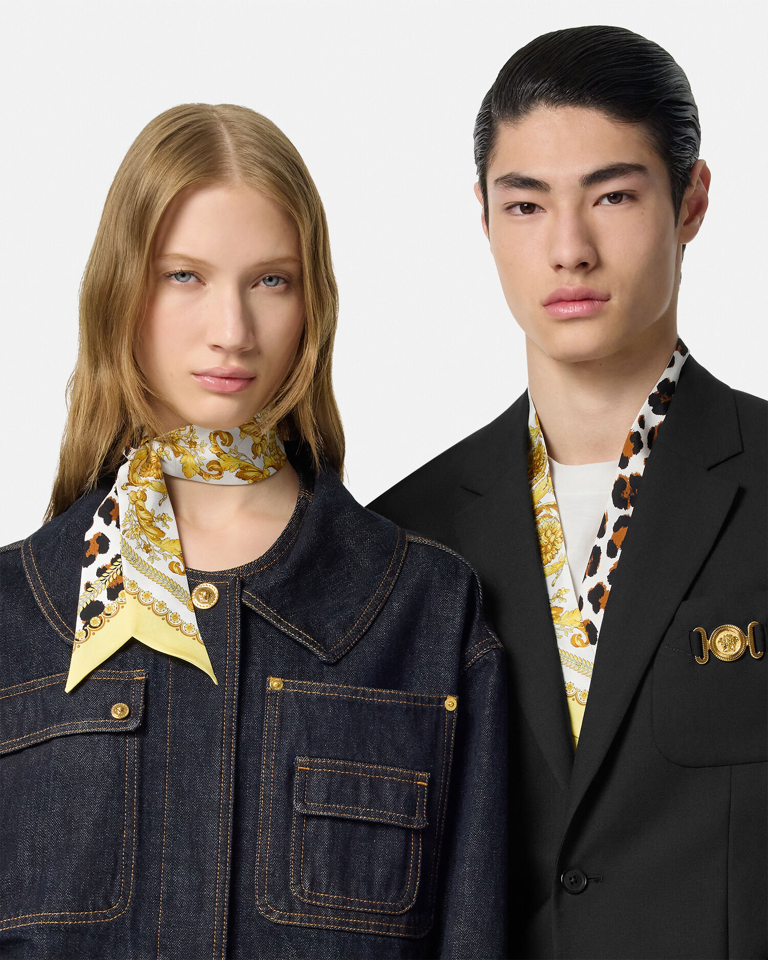 ワイルド バロッコ シルク スカーフ ネクタイ | VERSACE JP