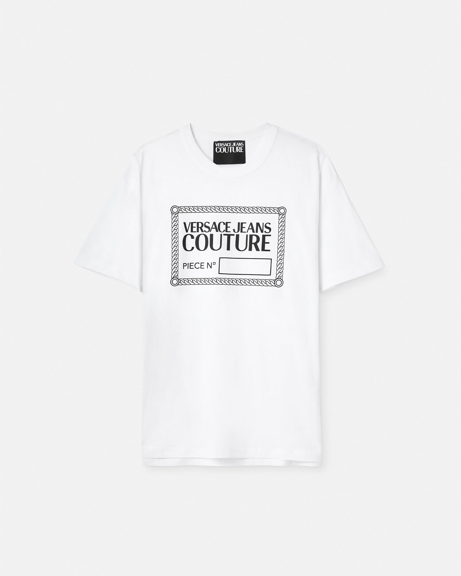 ピース ナンバー ロゴ Tシャツ ホワイト,プリント | VERSACE JP