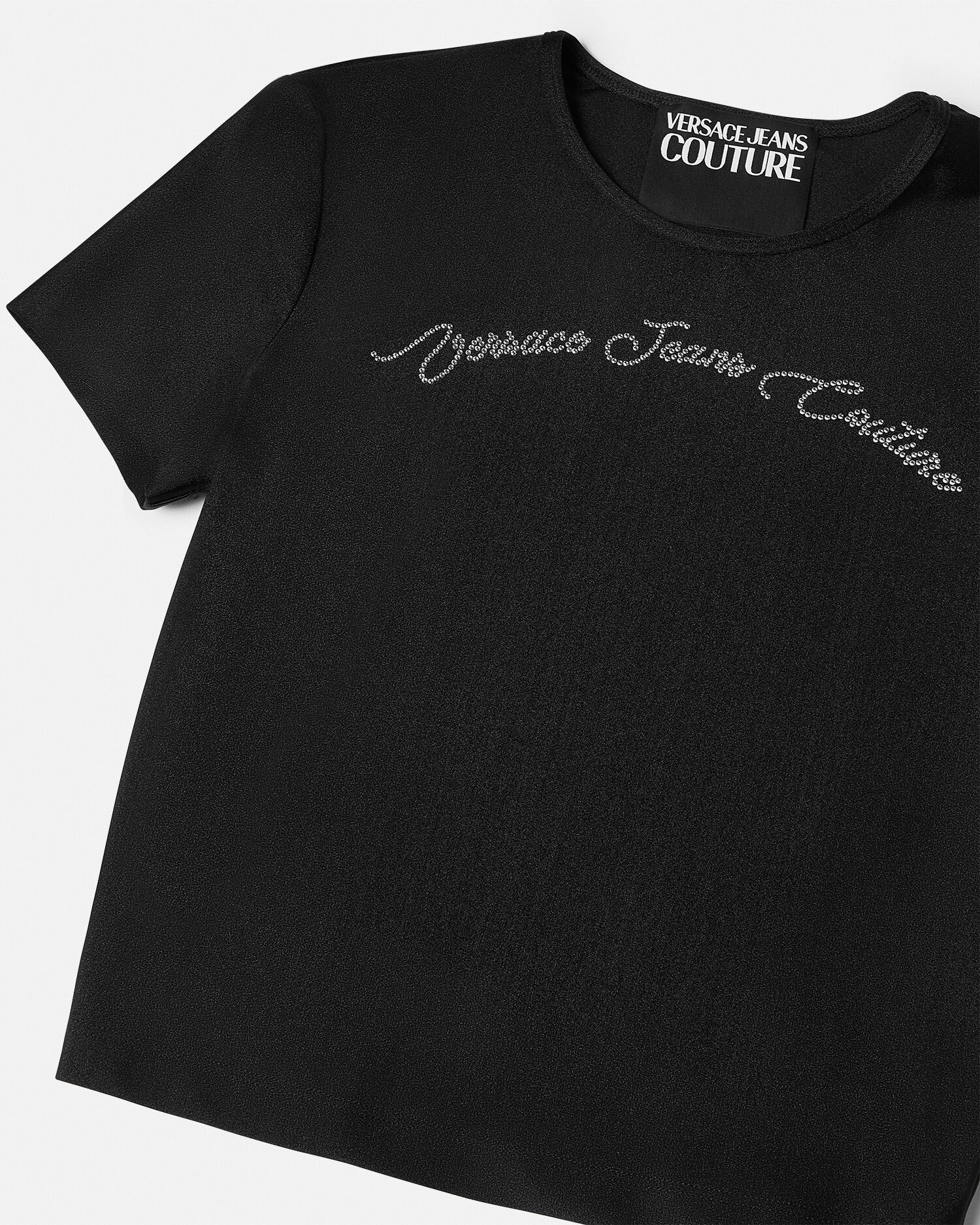 クリスタル スリムフィット ロゴ Tシャツ | VERSACE JP