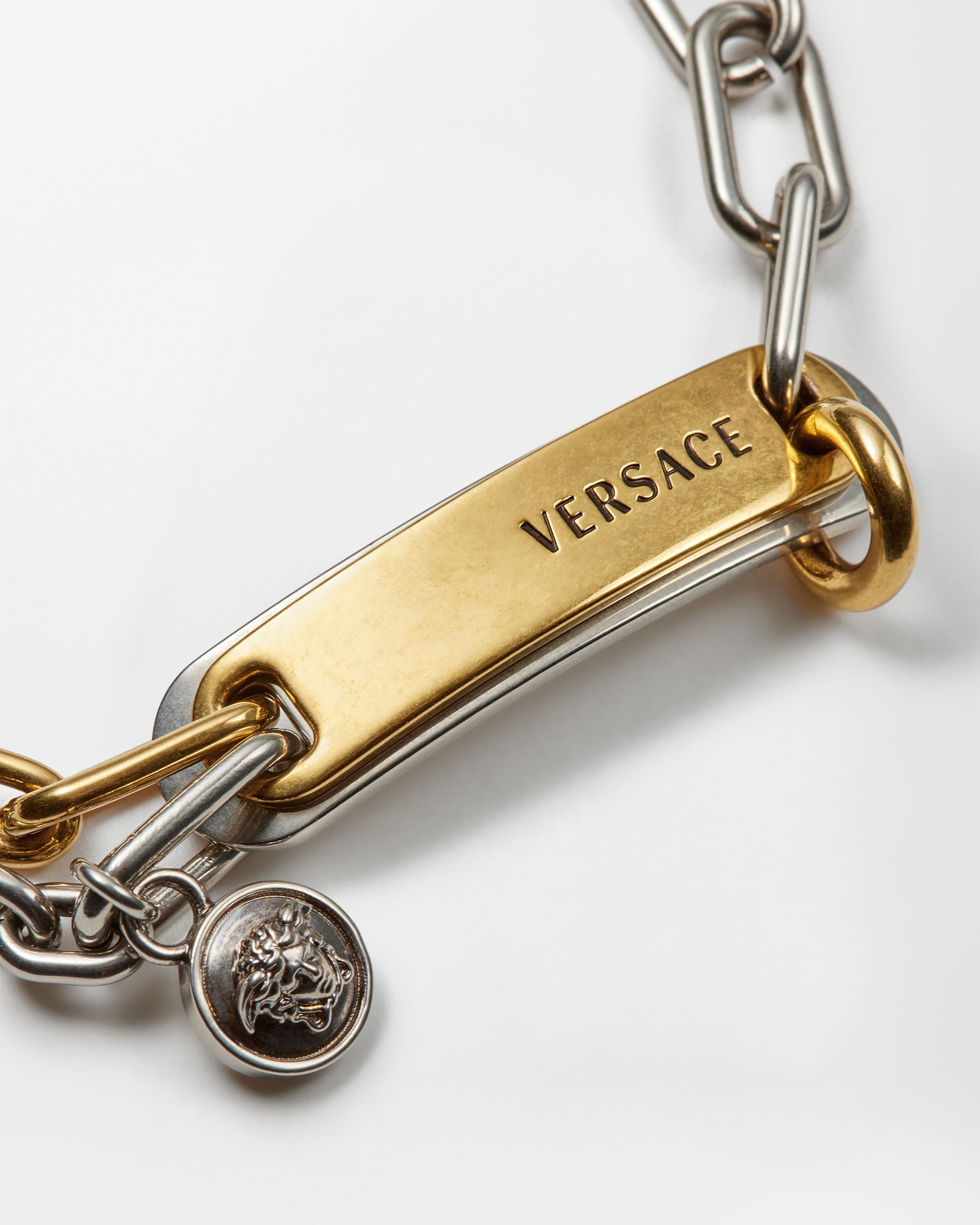 ロゴ タグ ブレスレット シルバー,ゴールド | VERSACE JP