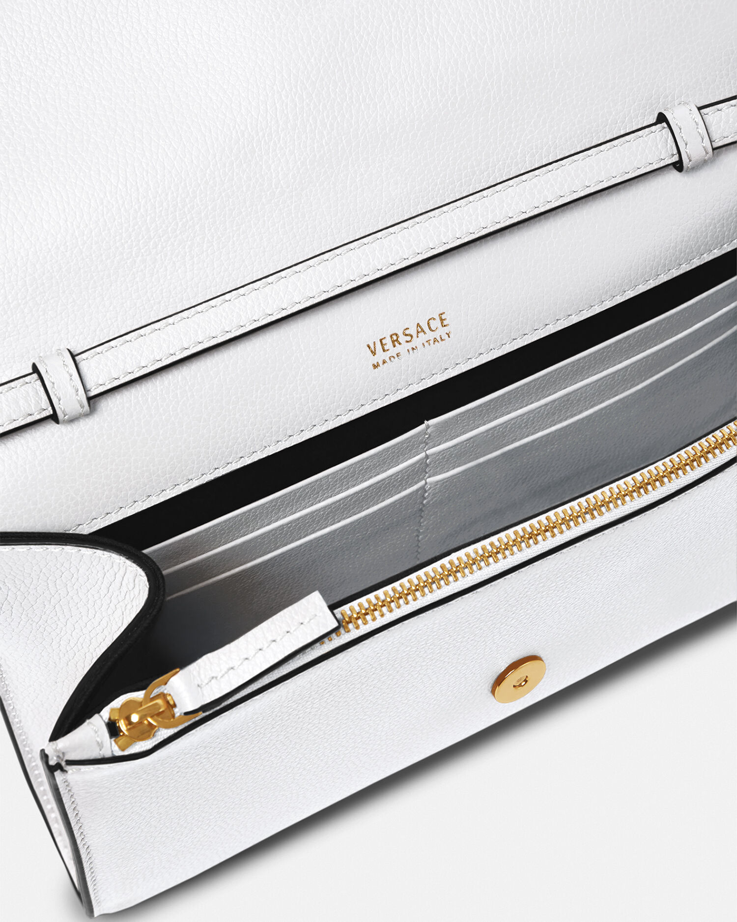 ラ メドゥーサ スモール レザー クロスボディ バッグ ホワイト