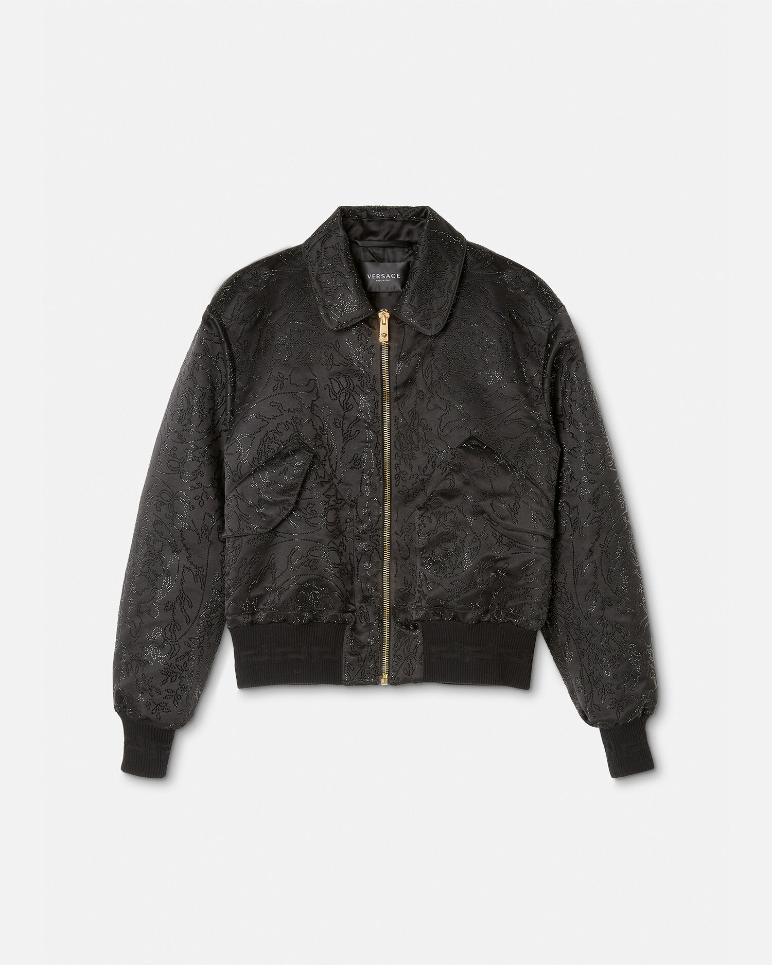 装飾付き バロッコ シルエット ボンバー ジャケット - Versace メンズ