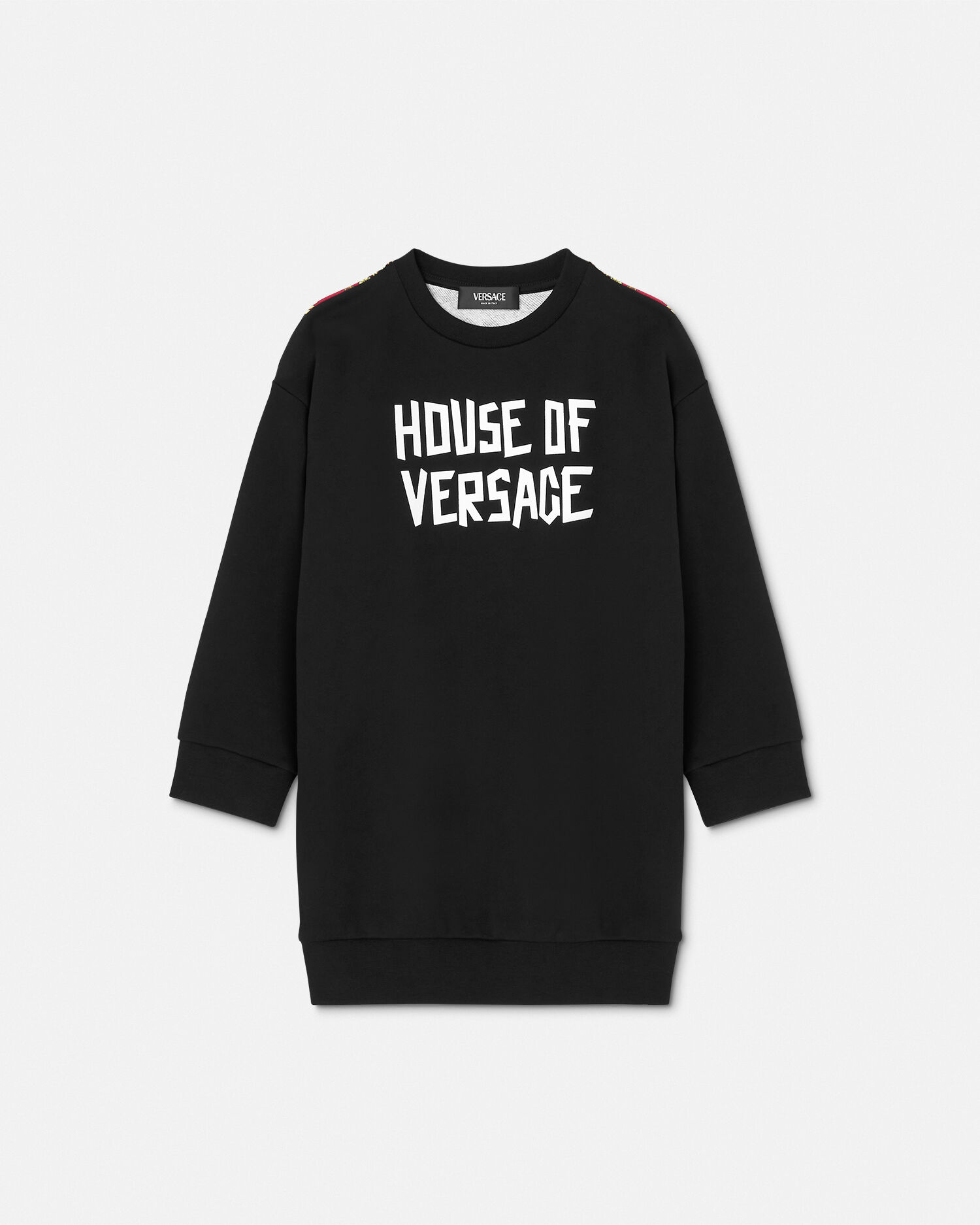 キッズ スウェットシャツ ドレス ハウス オブ ヴェルサーチェ ブラック | VERSACE JP