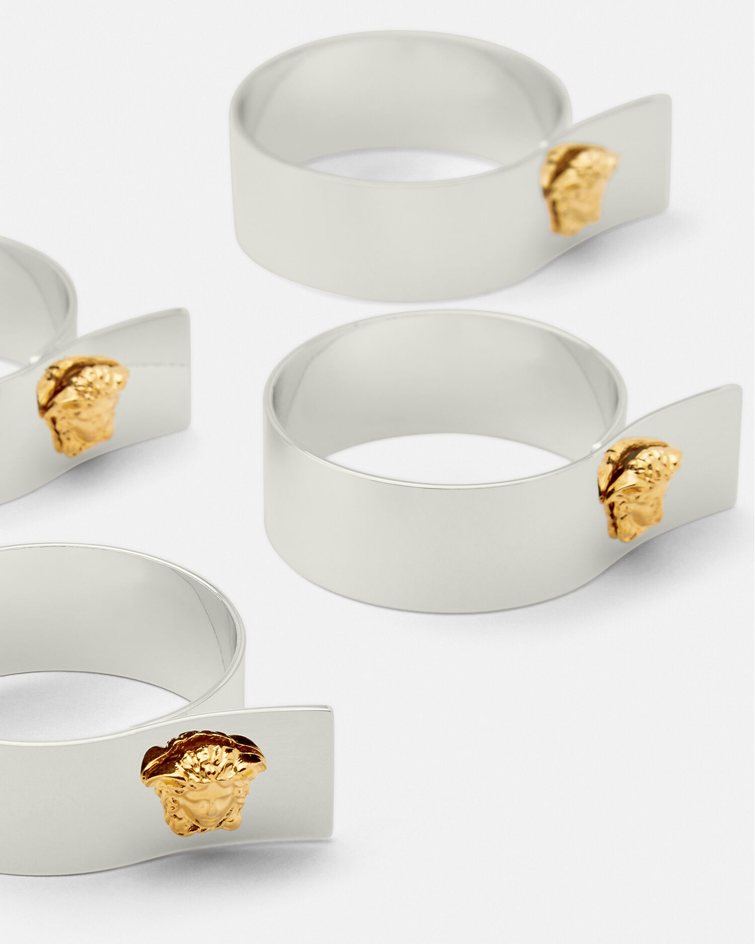 早割チケット リング ナプキン メドゥーサ 4個セット JP VERSACE | シルバー テーブル用品
