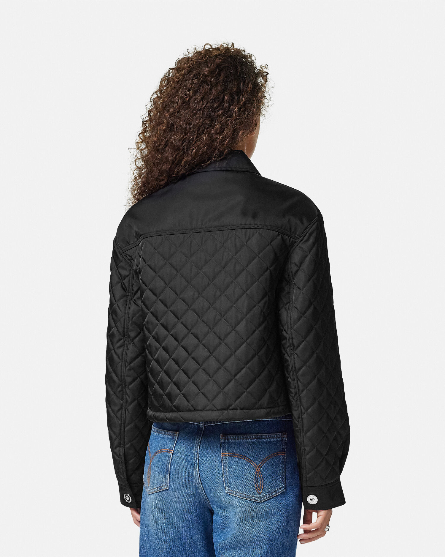 キルティング クロップ ブルゾン ジャケット | VERSACE JP